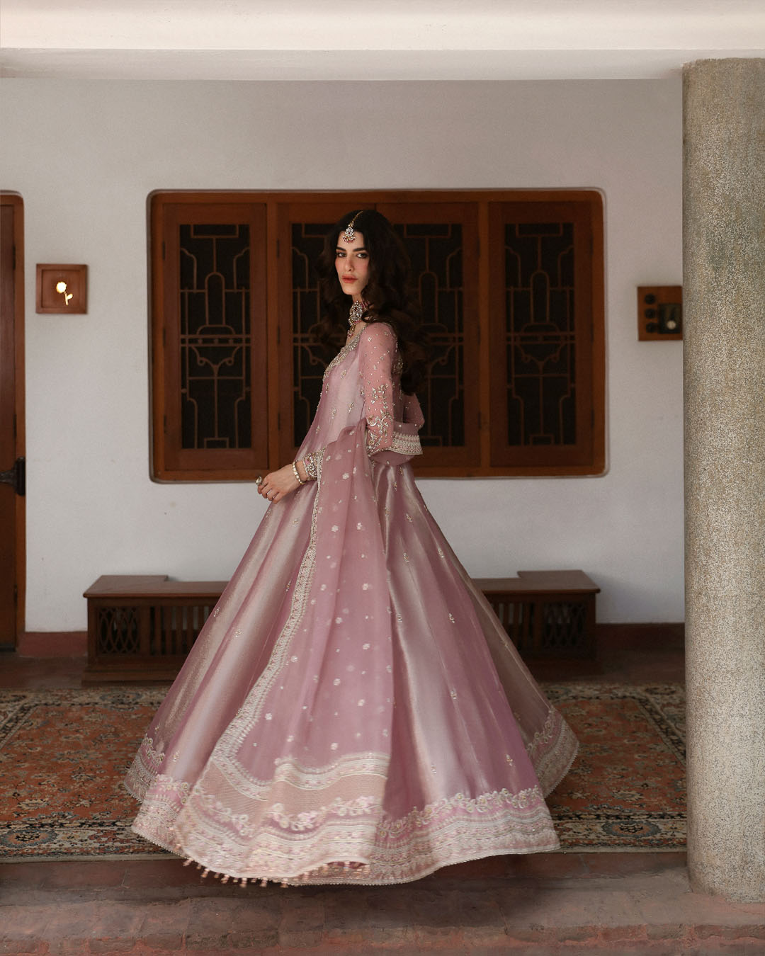 Faiza saqlain pink wedding edition