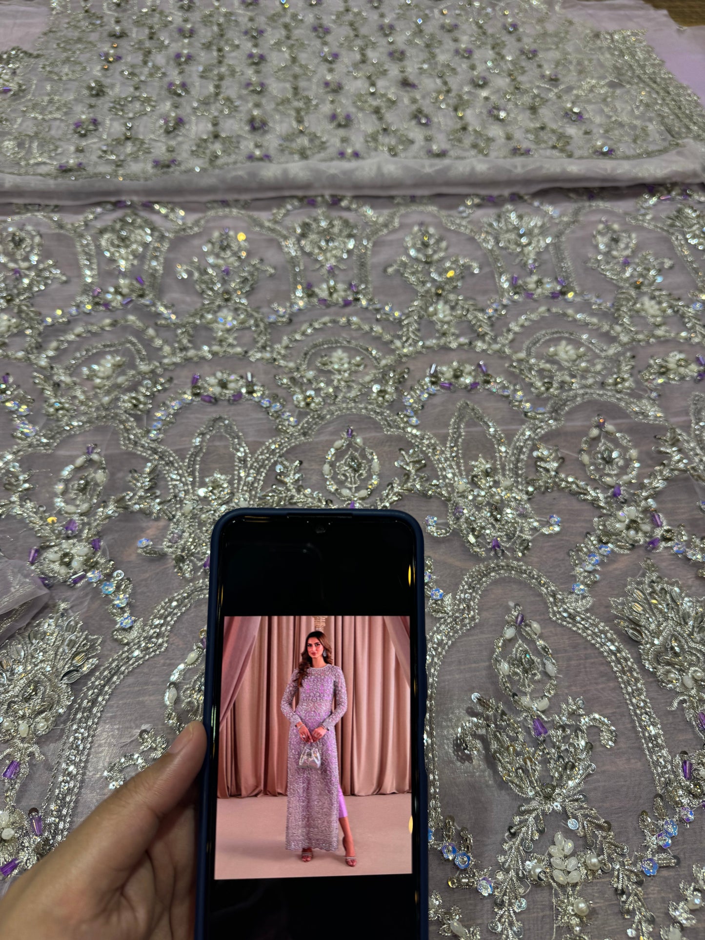 kanwal Malik lilac handmade wedding edition