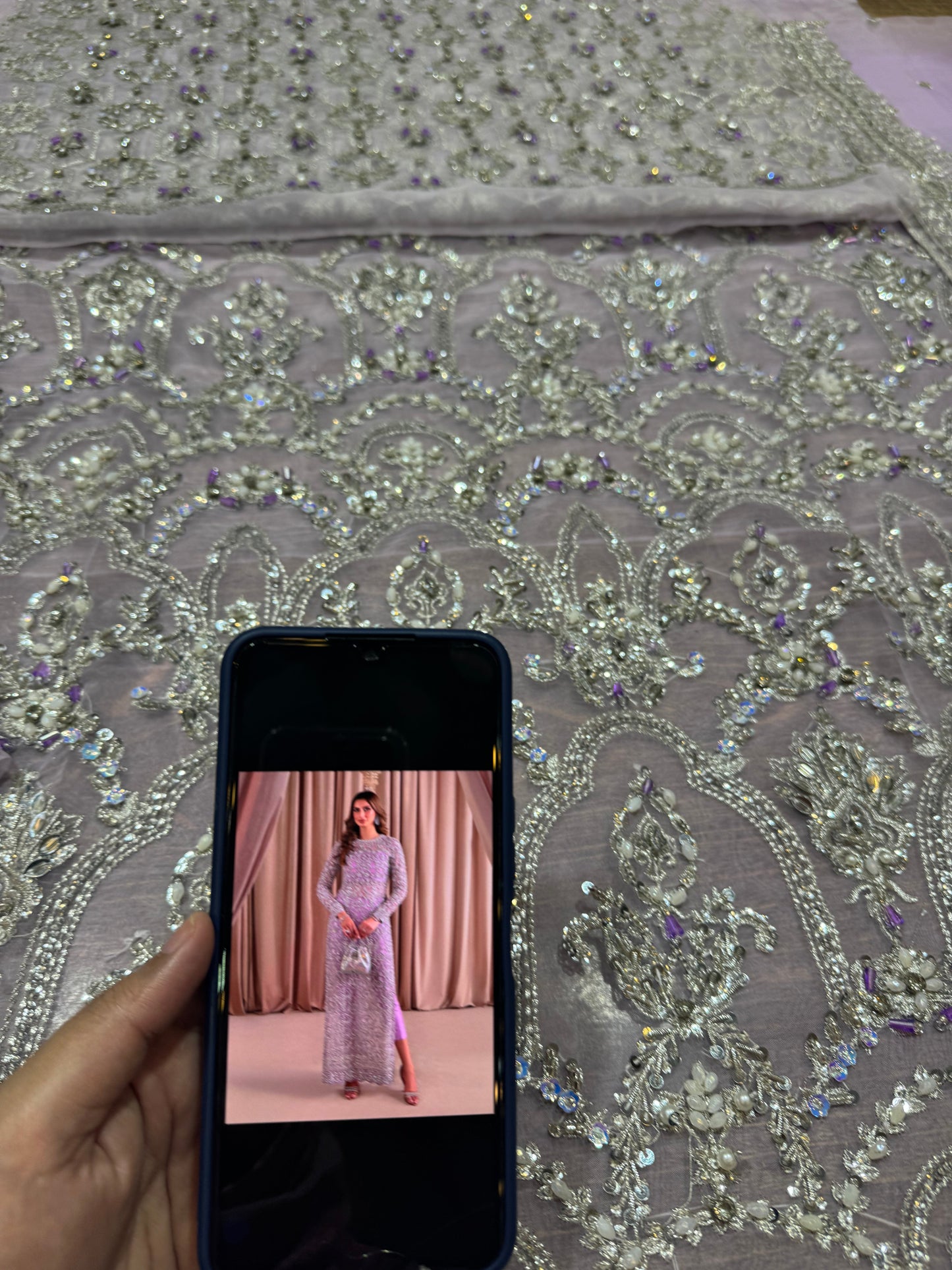 kanwal Malik lilac handmade wedding edition