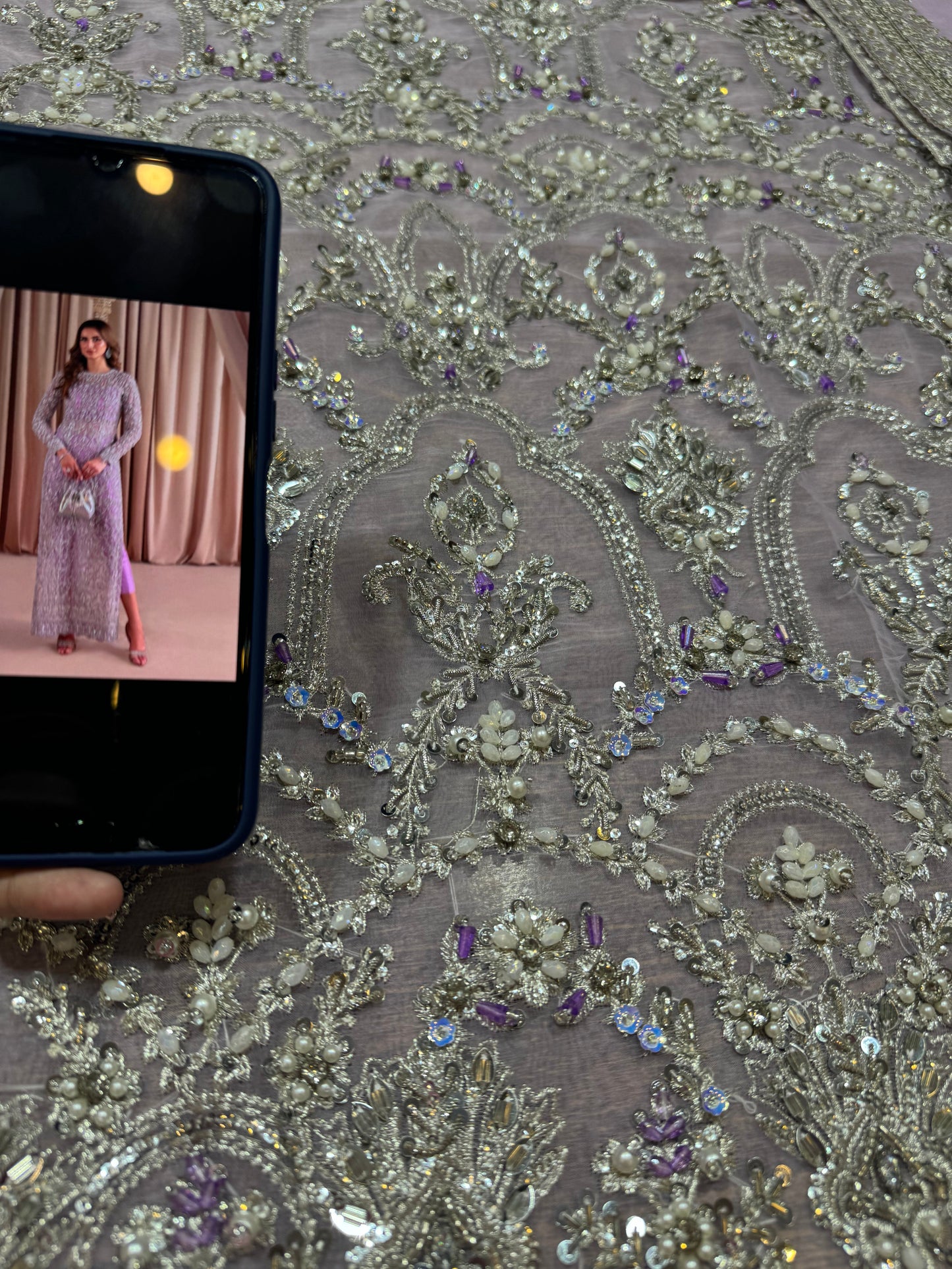 kanwal Malik lilac handmade wedding edition