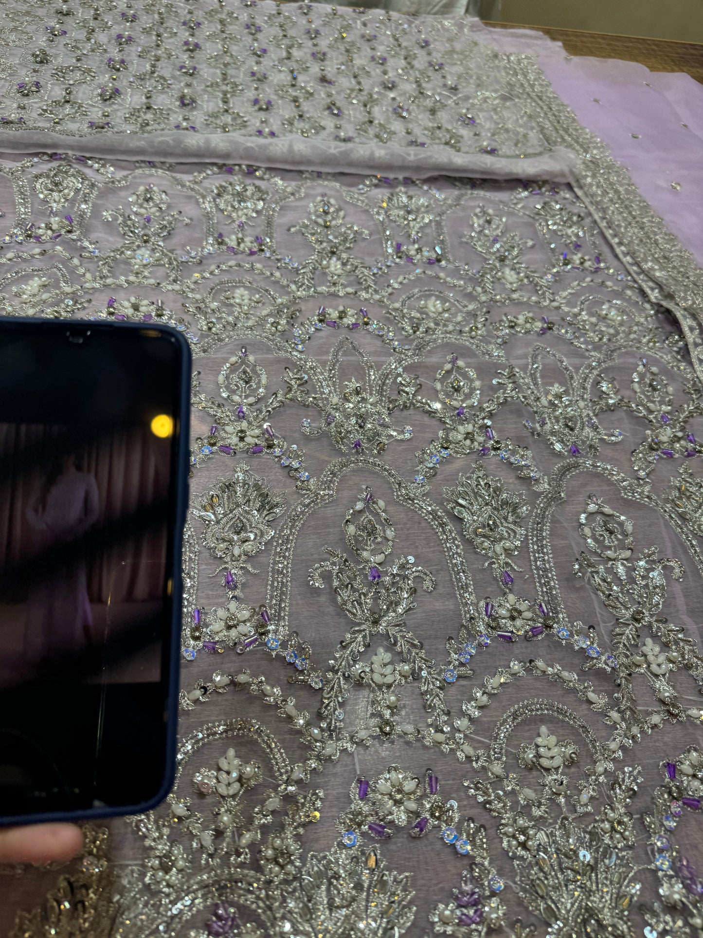kanwal Malik lilac handmade wedding edition