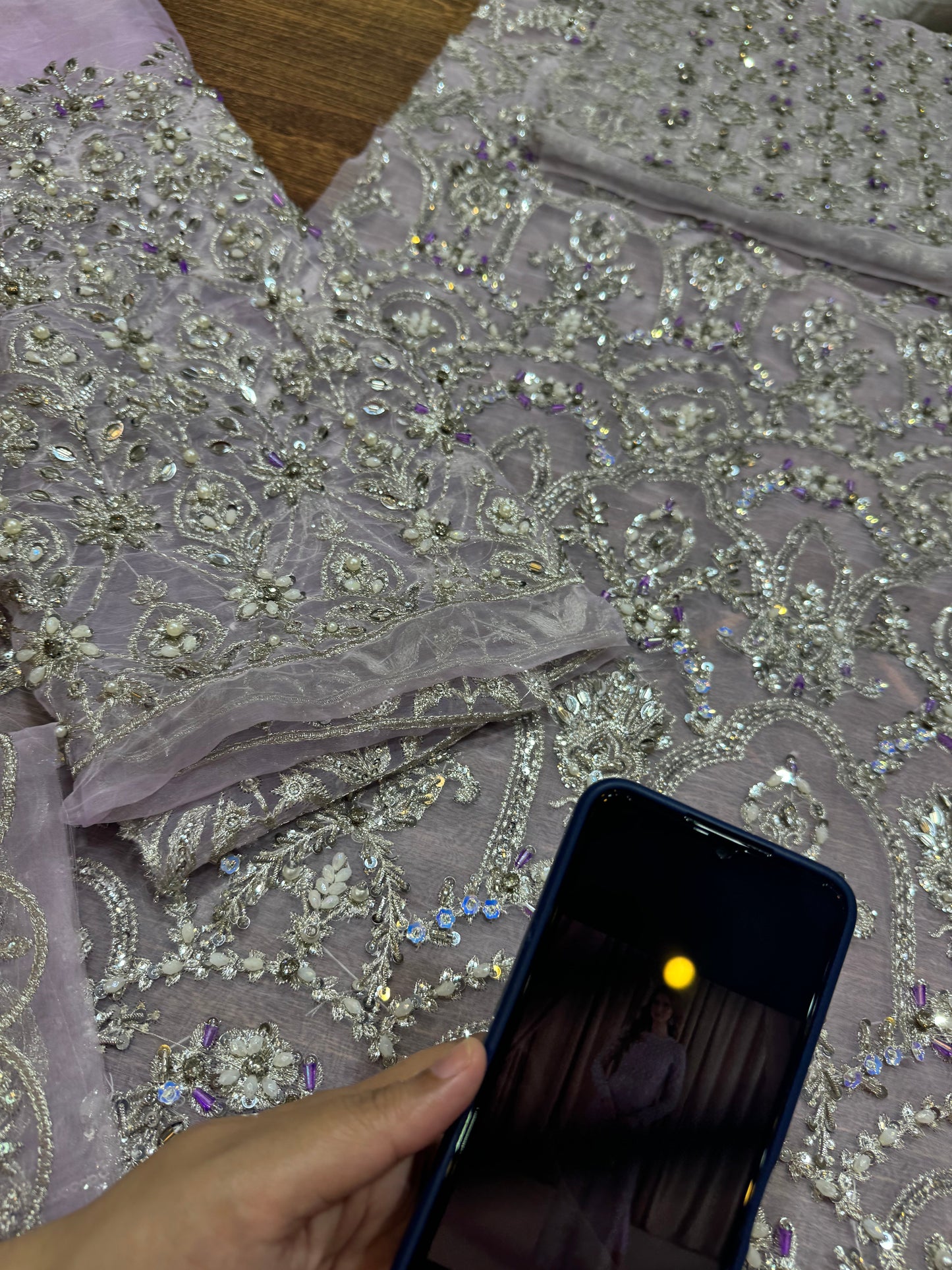 kanwal Malik lilac handmade wedding edition