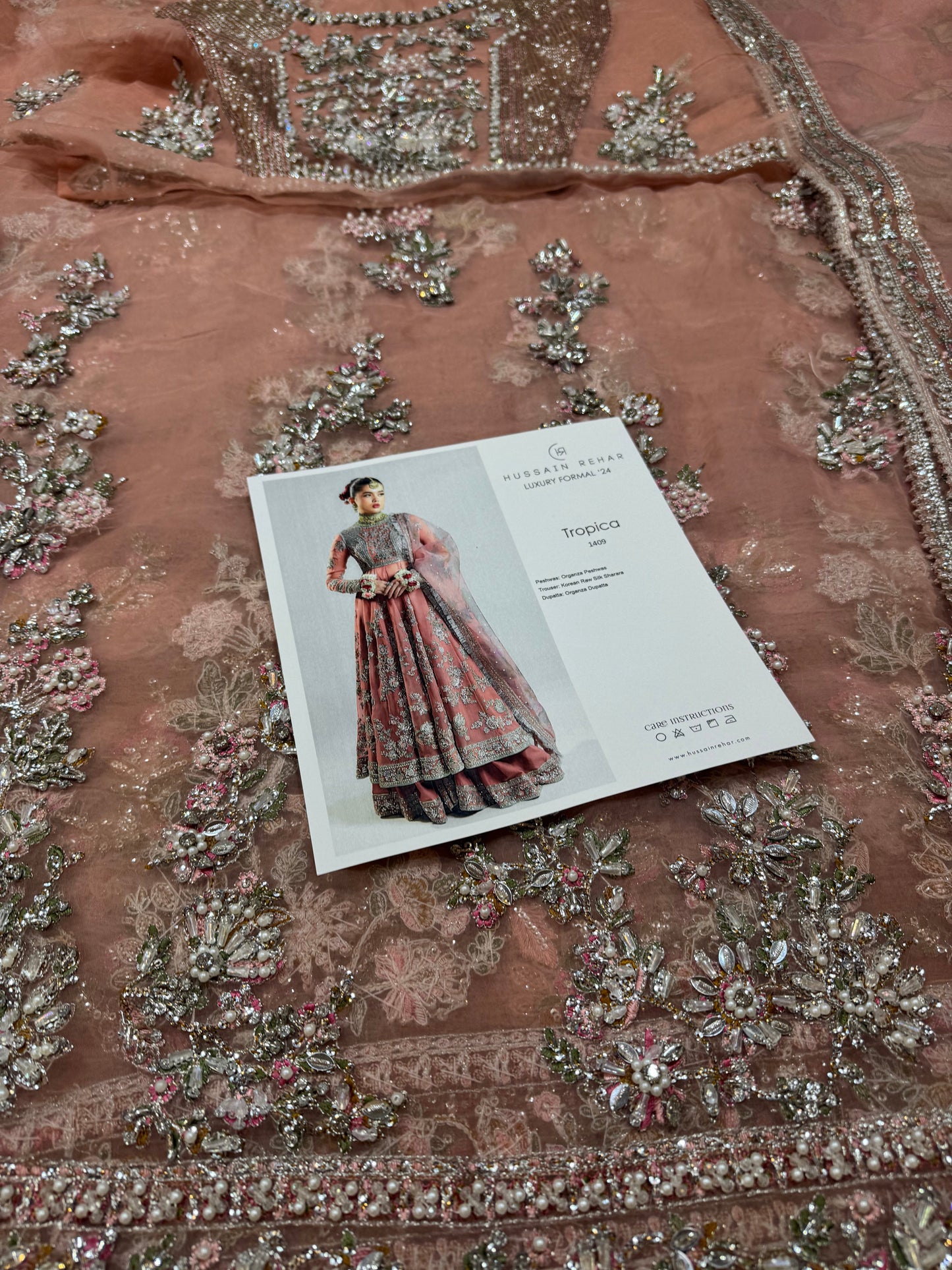 Hussain rehar fresh pink wedding edition