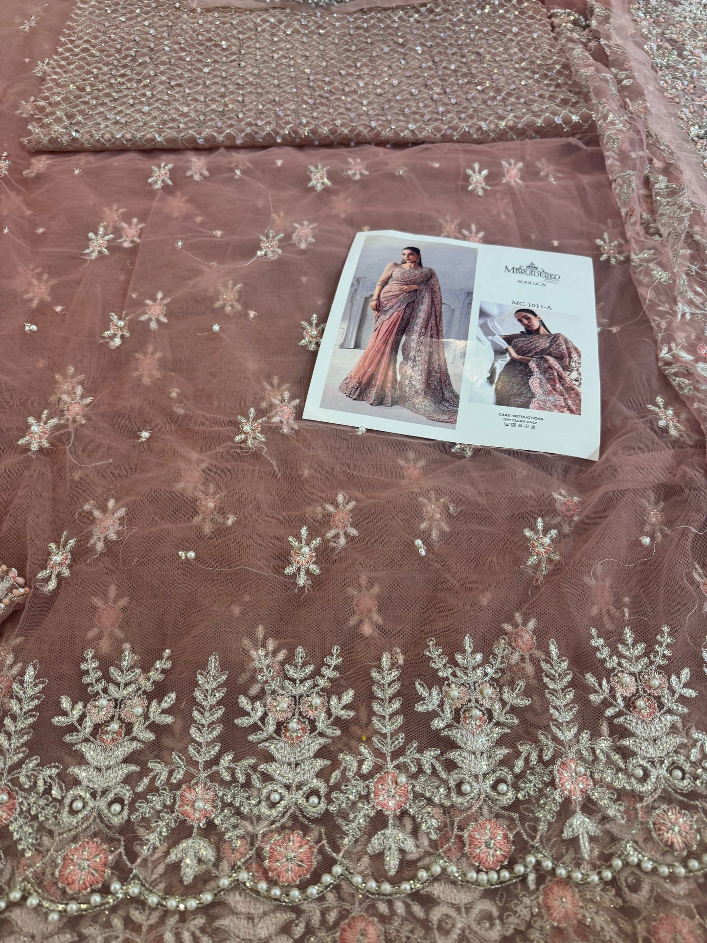 Coture pink saree