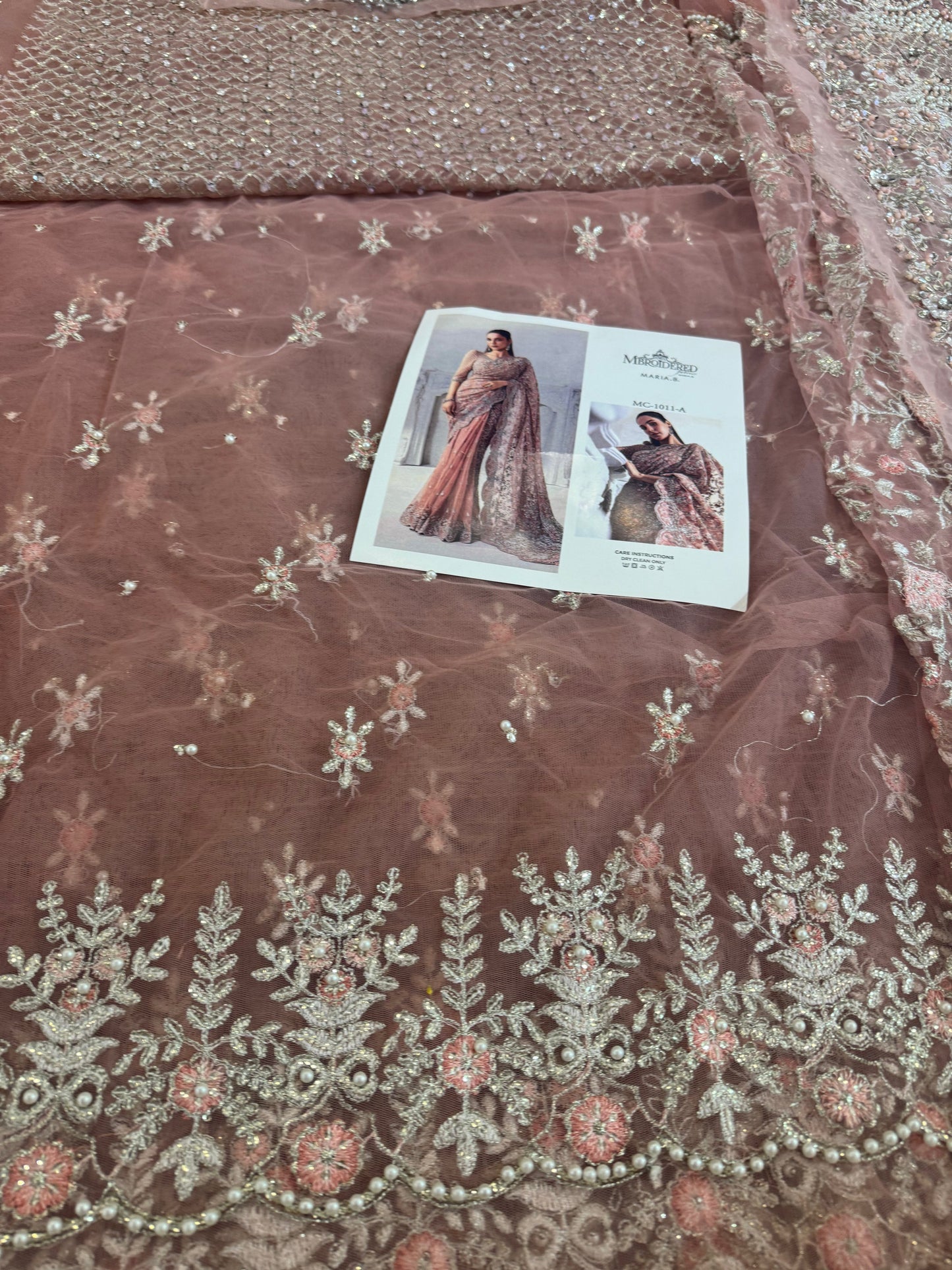 Coture pink saree