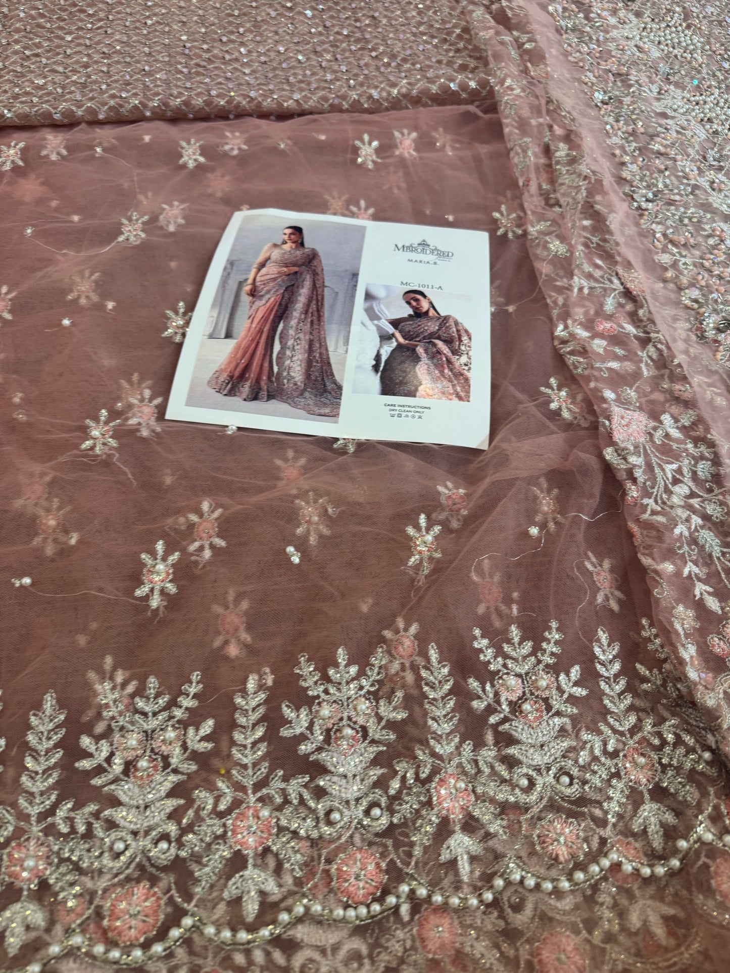 Coture pink saree