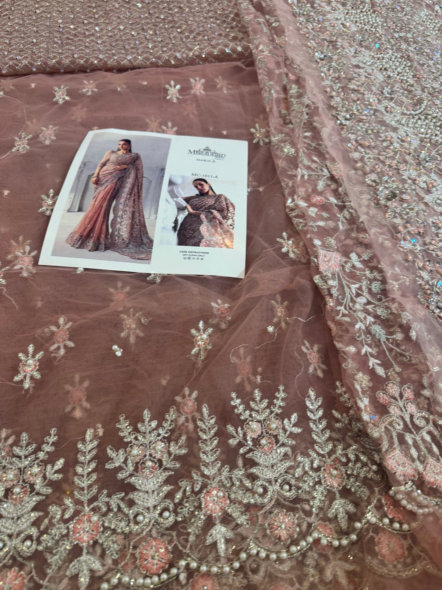 Coture pink saree