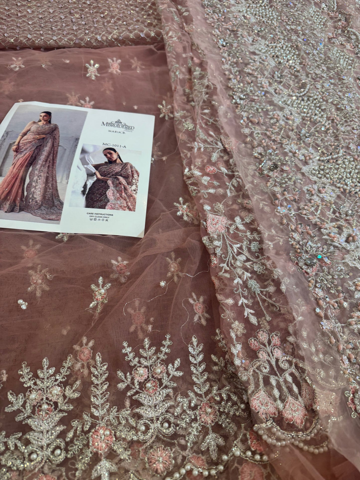 Coture pink saree