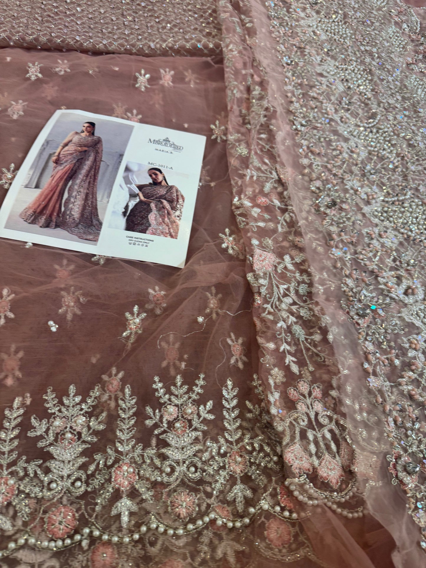 Coture pink saree