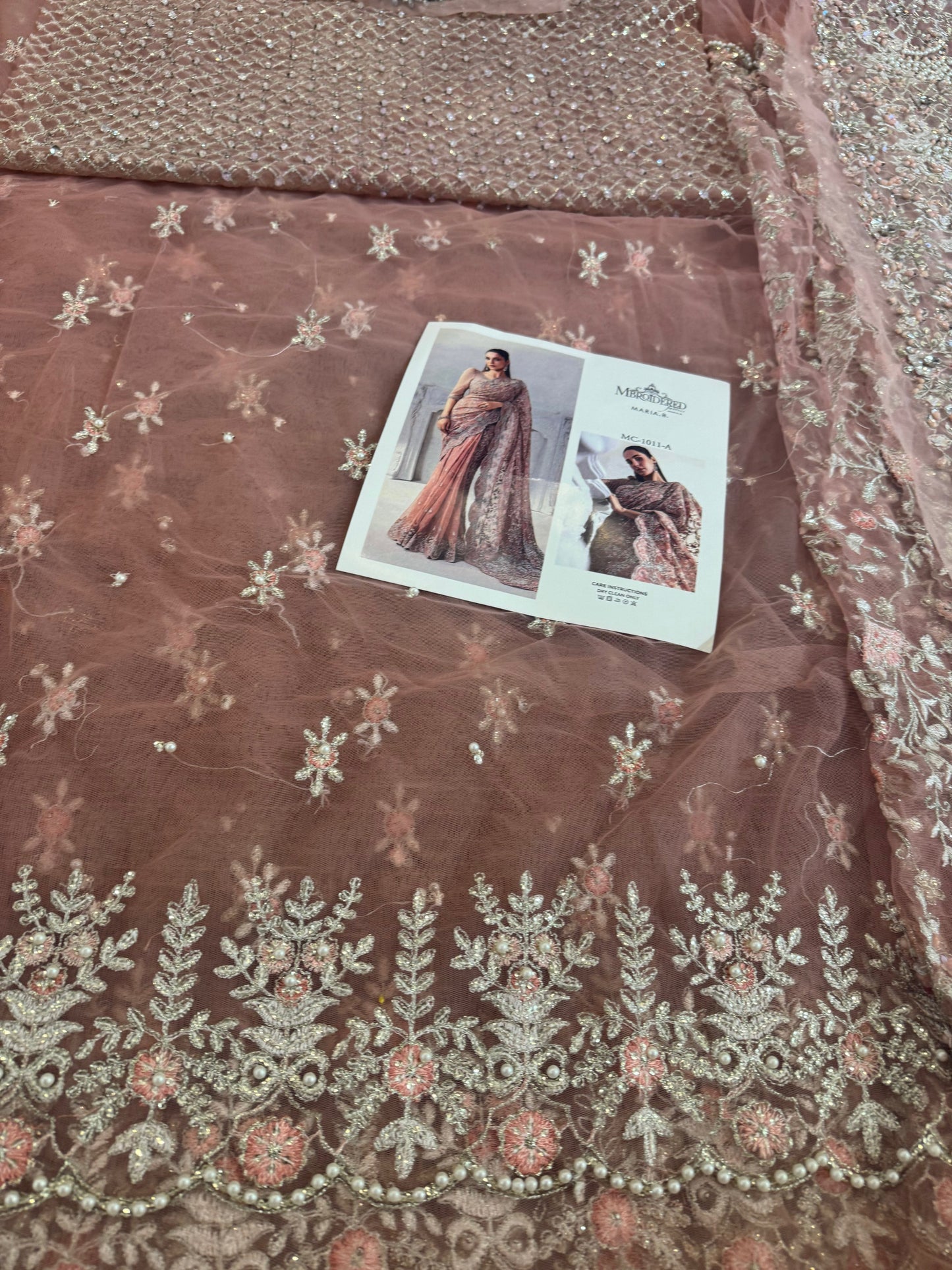 Coture pink saree