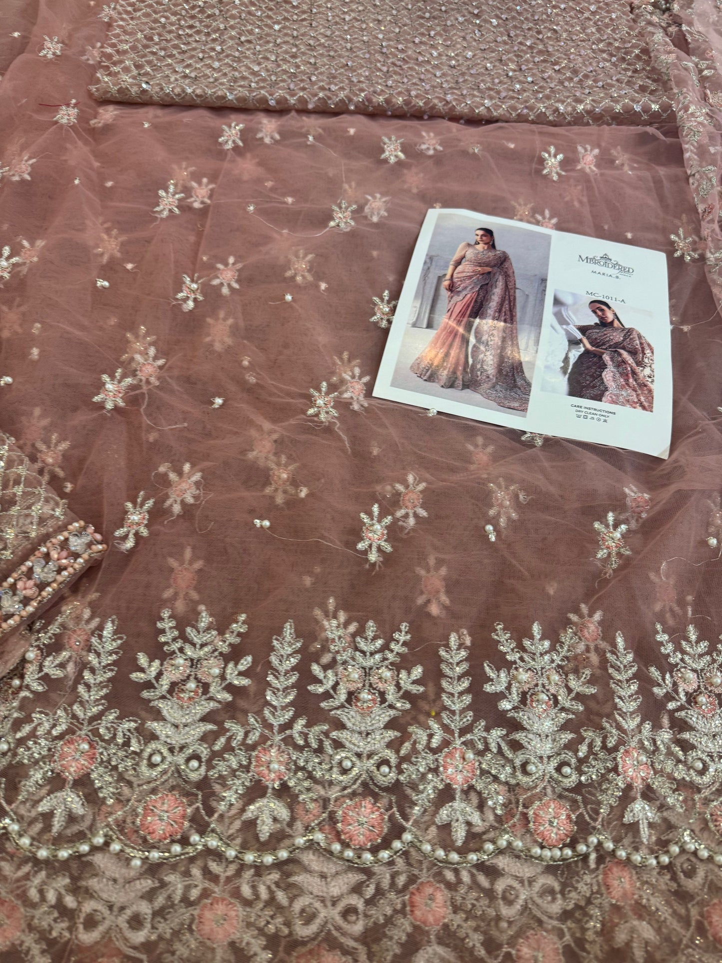 Coture pink saree