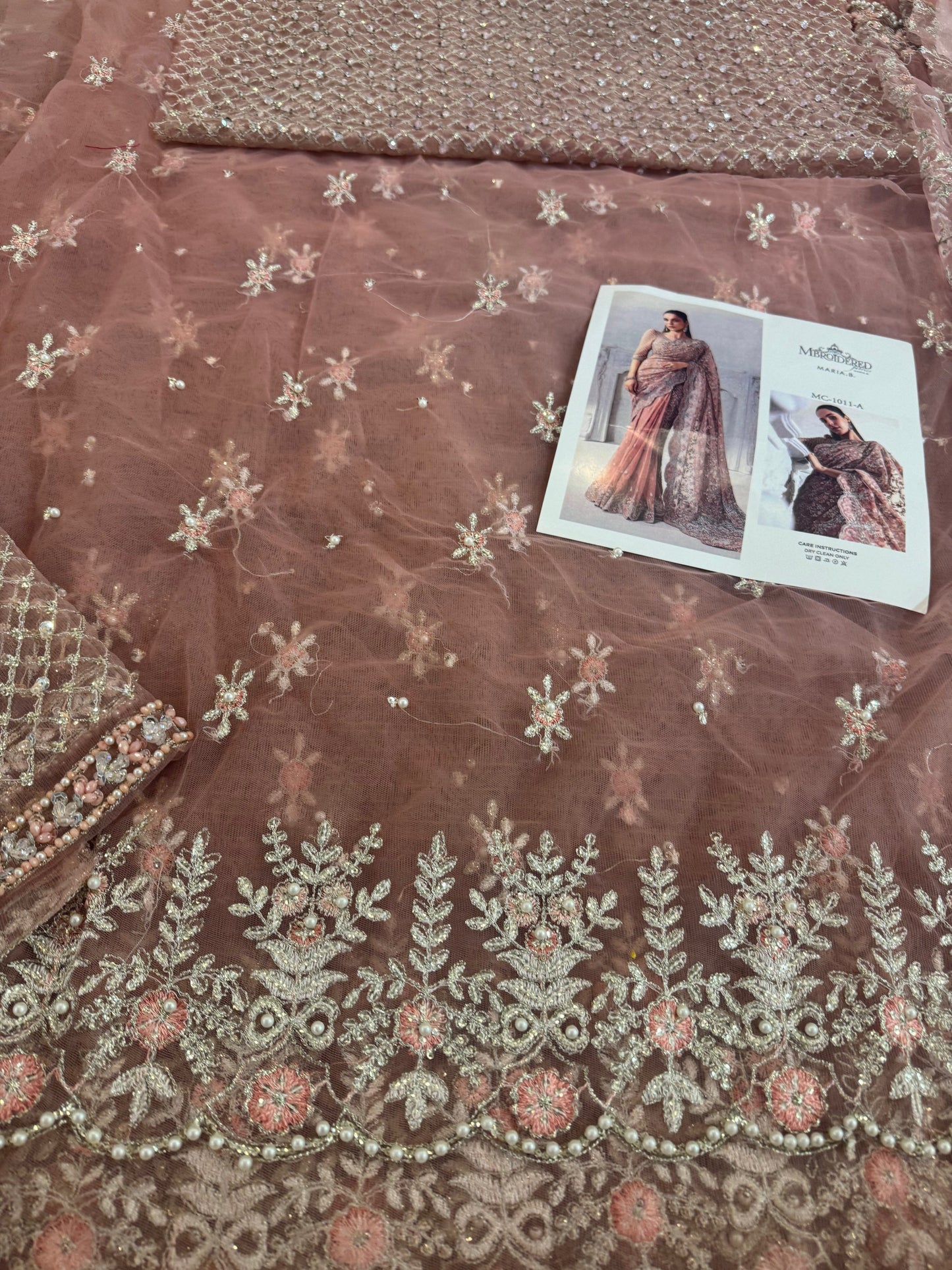 Coture pink saree