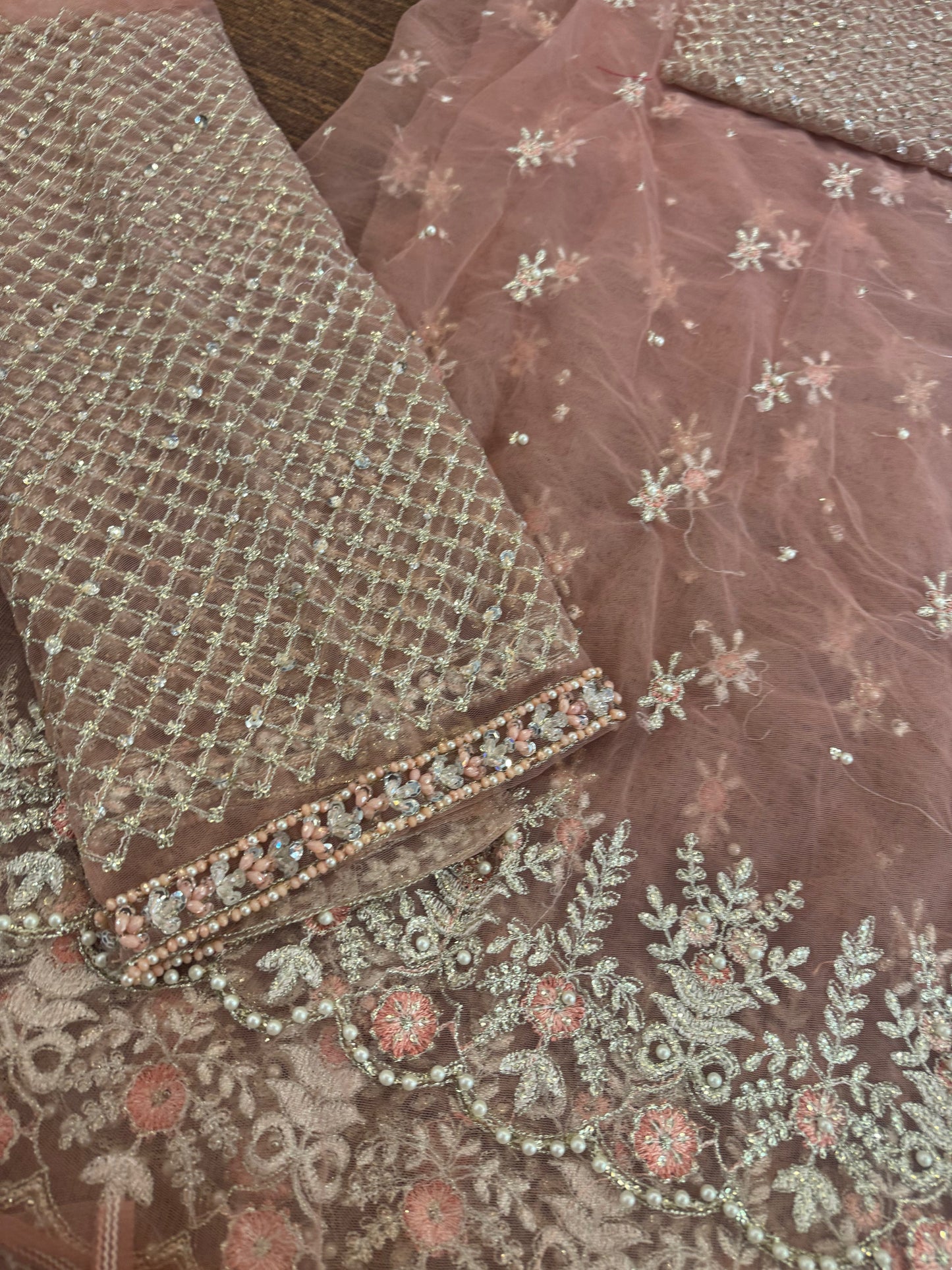 Coture pink saree