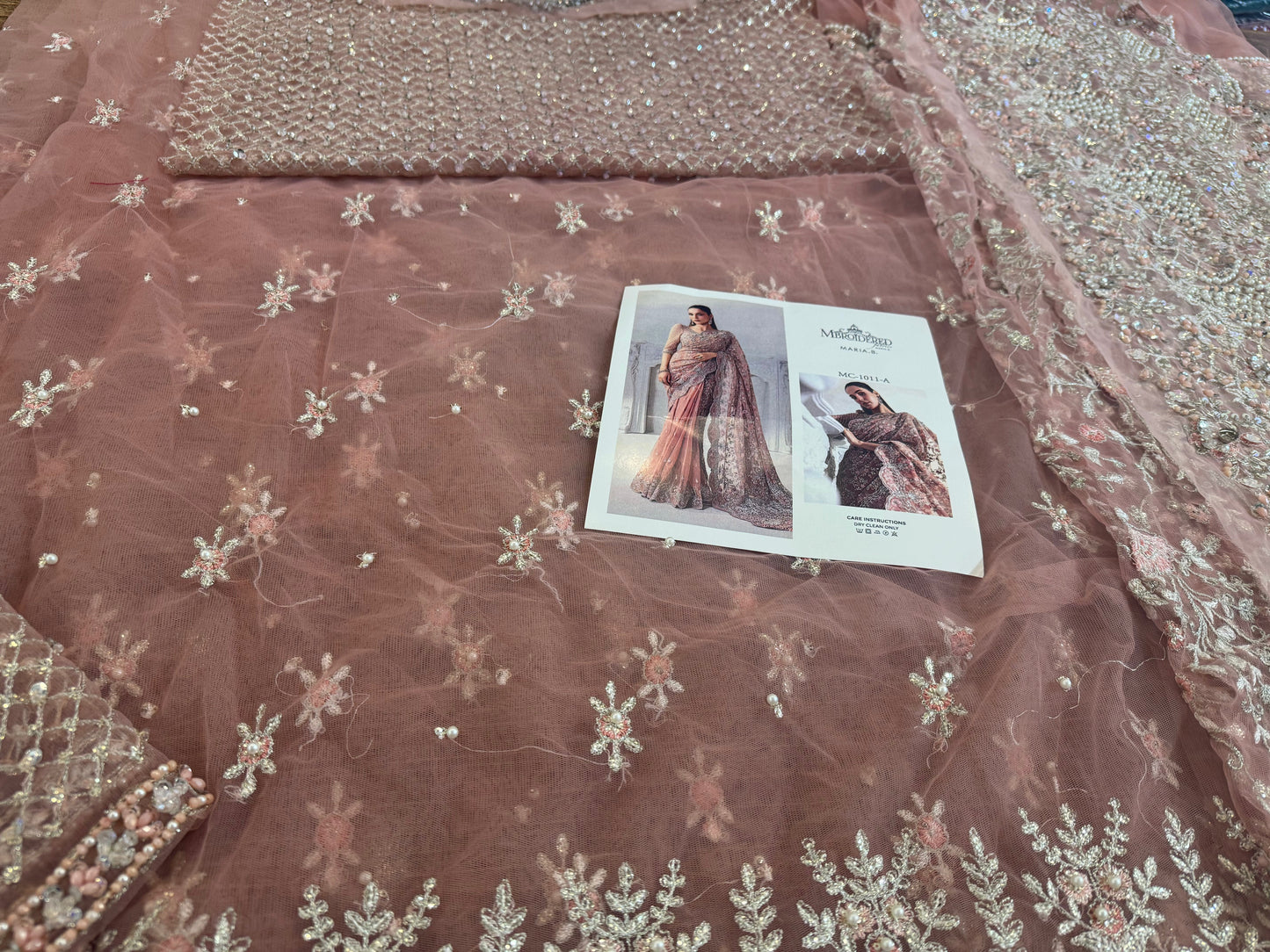 Coture pink saree