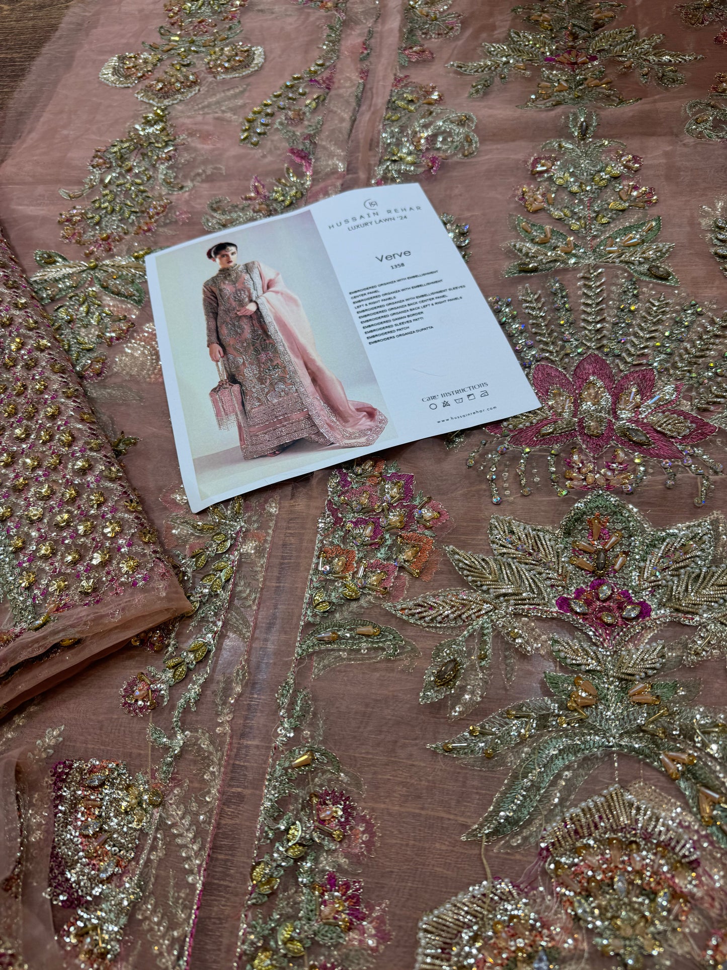 Hussain rehar tea pink wedding edition