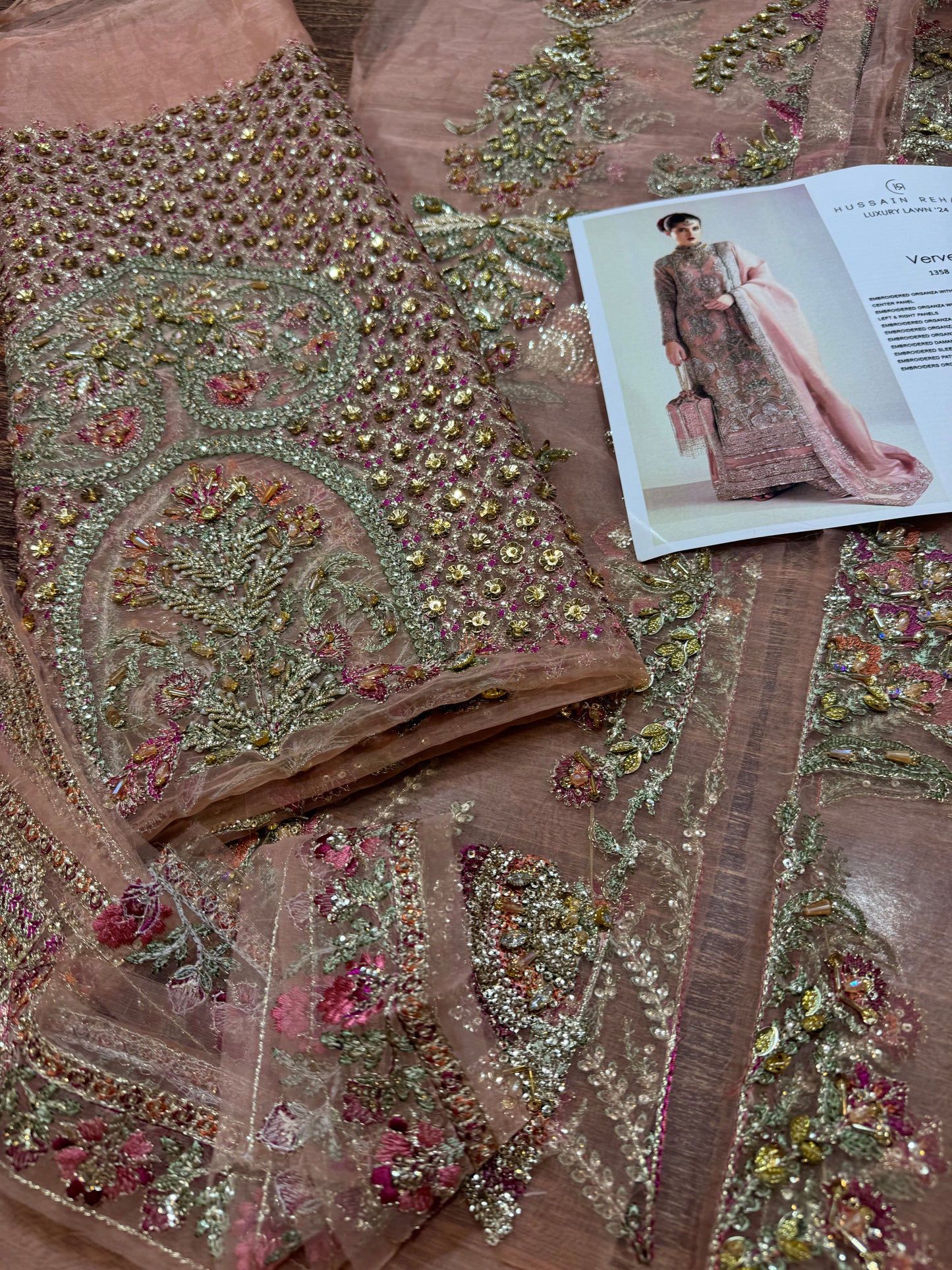Hussain rehar tea pink wedding edition