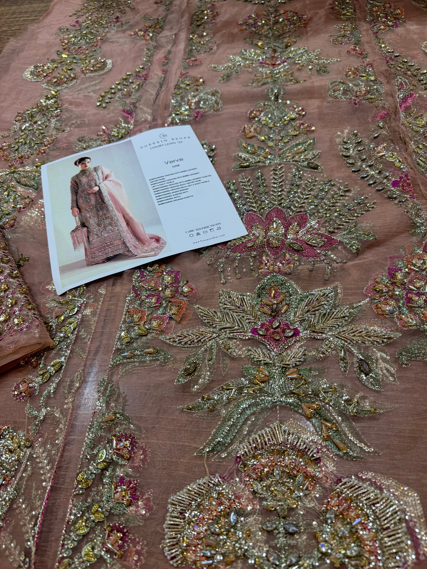 Hussain rehar tea pink wedding edition