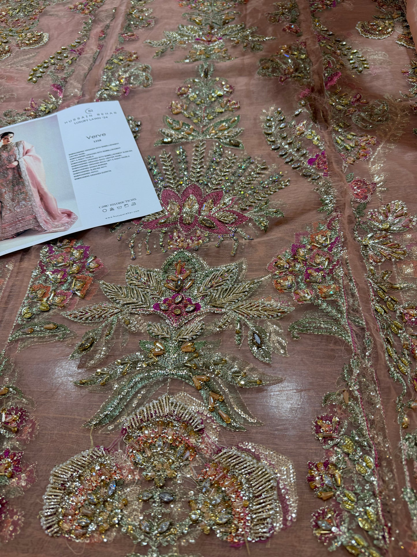 Hussain rehar tea pink wedding edition