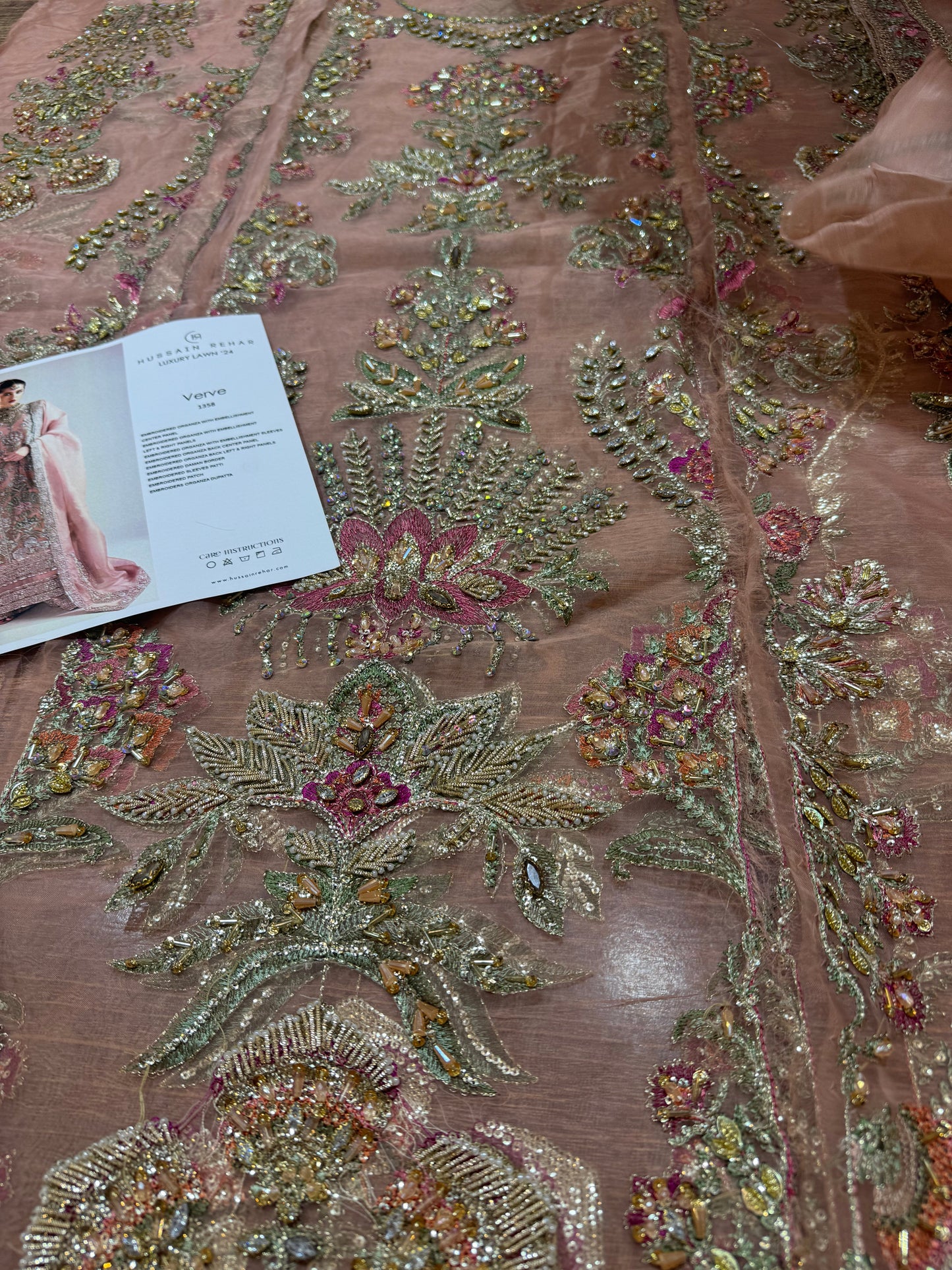 Hussain rehar tea pink wedding edition