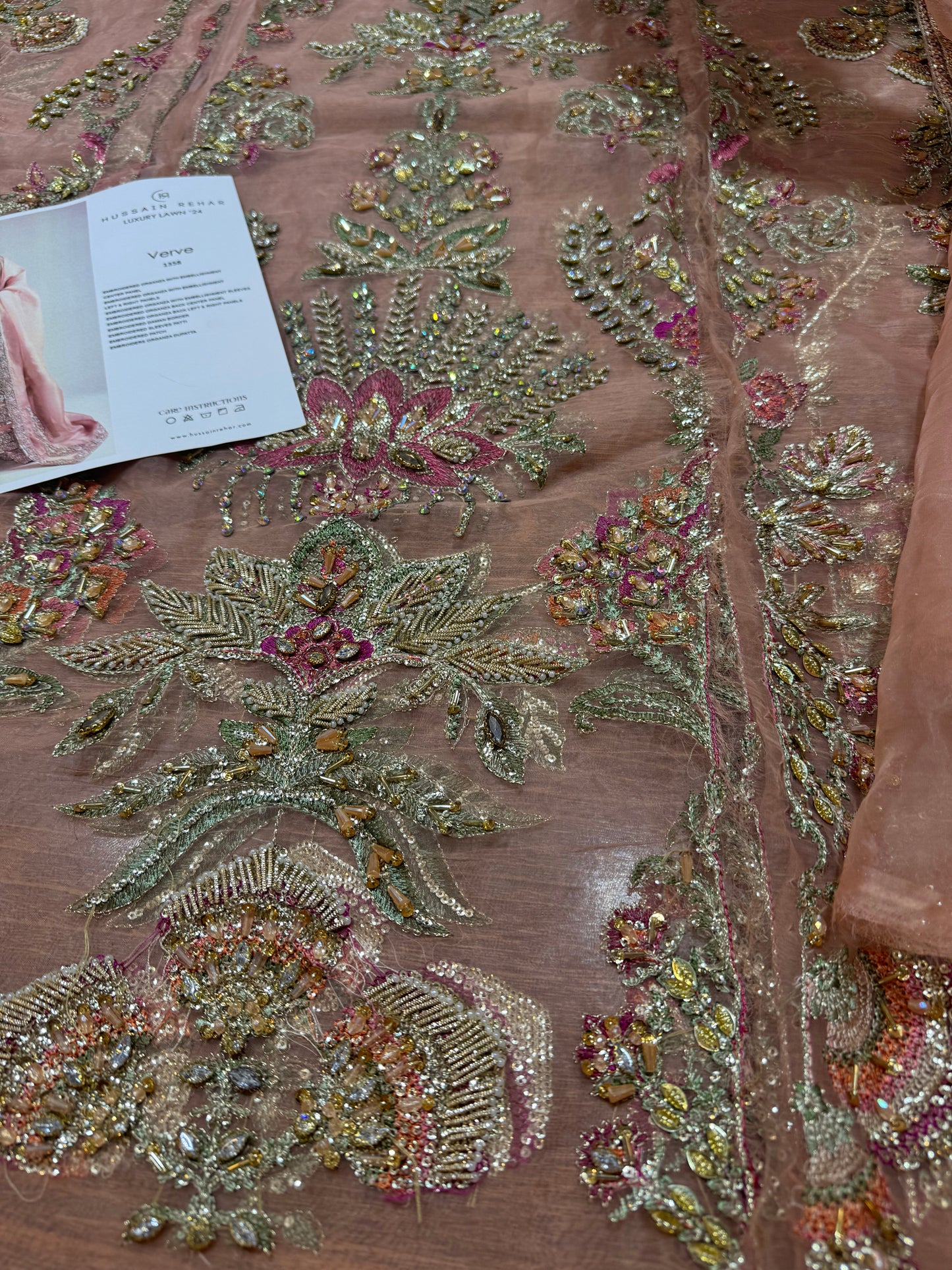 Hussain rehar tea pink wedding edition