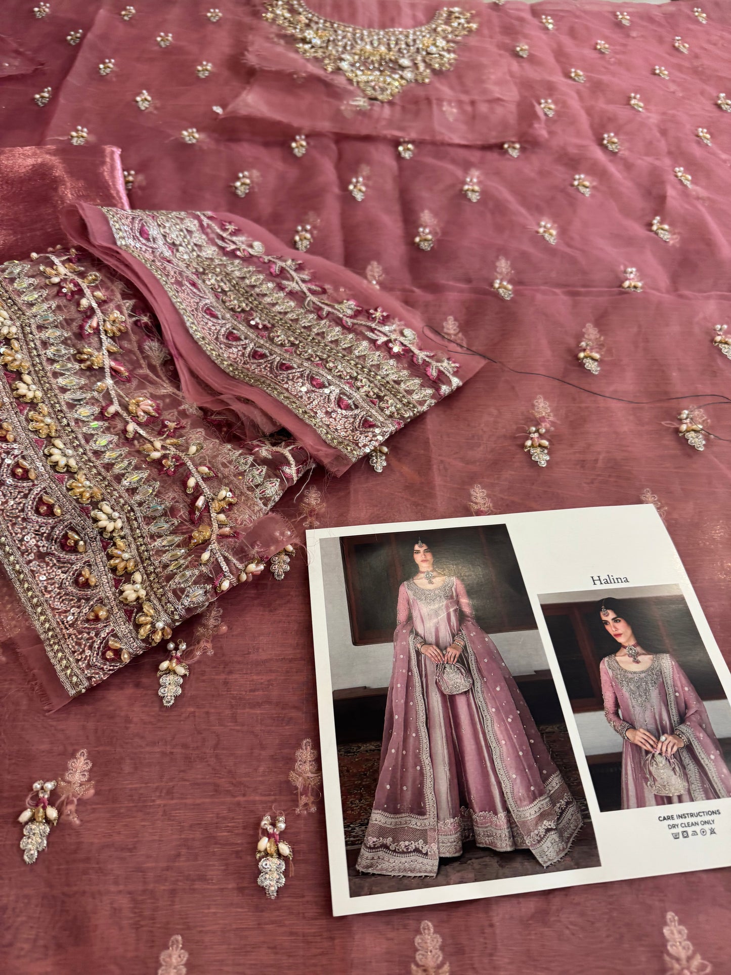 Faiza saqlain pink wedding edition