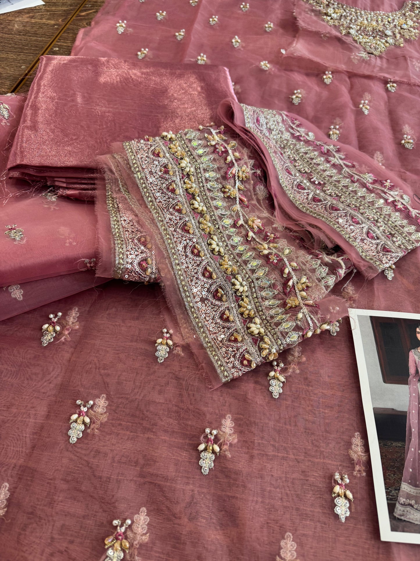 Faiza saqlain pink wedding edition