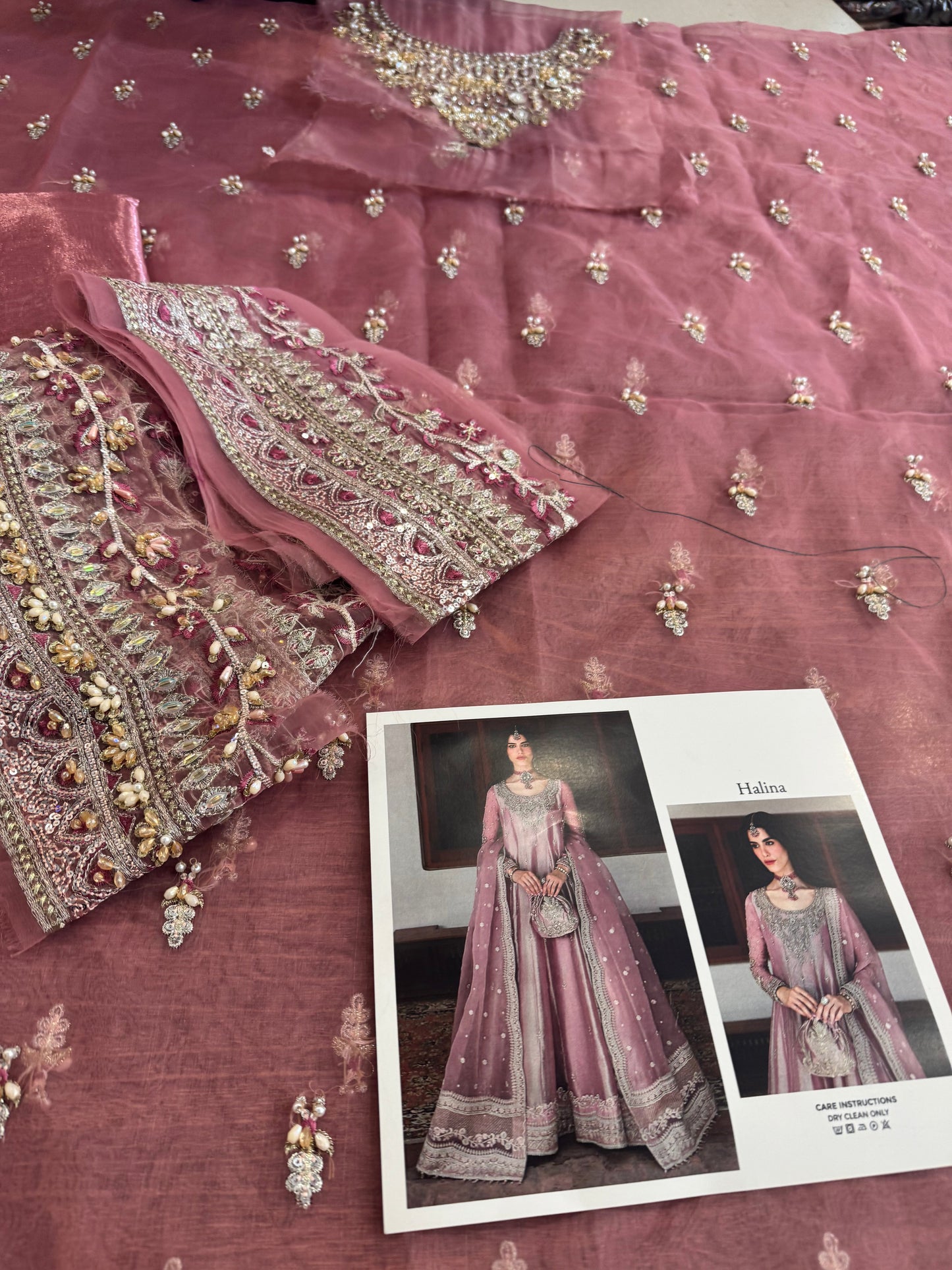 Faiza saqlain pink wedding edition
