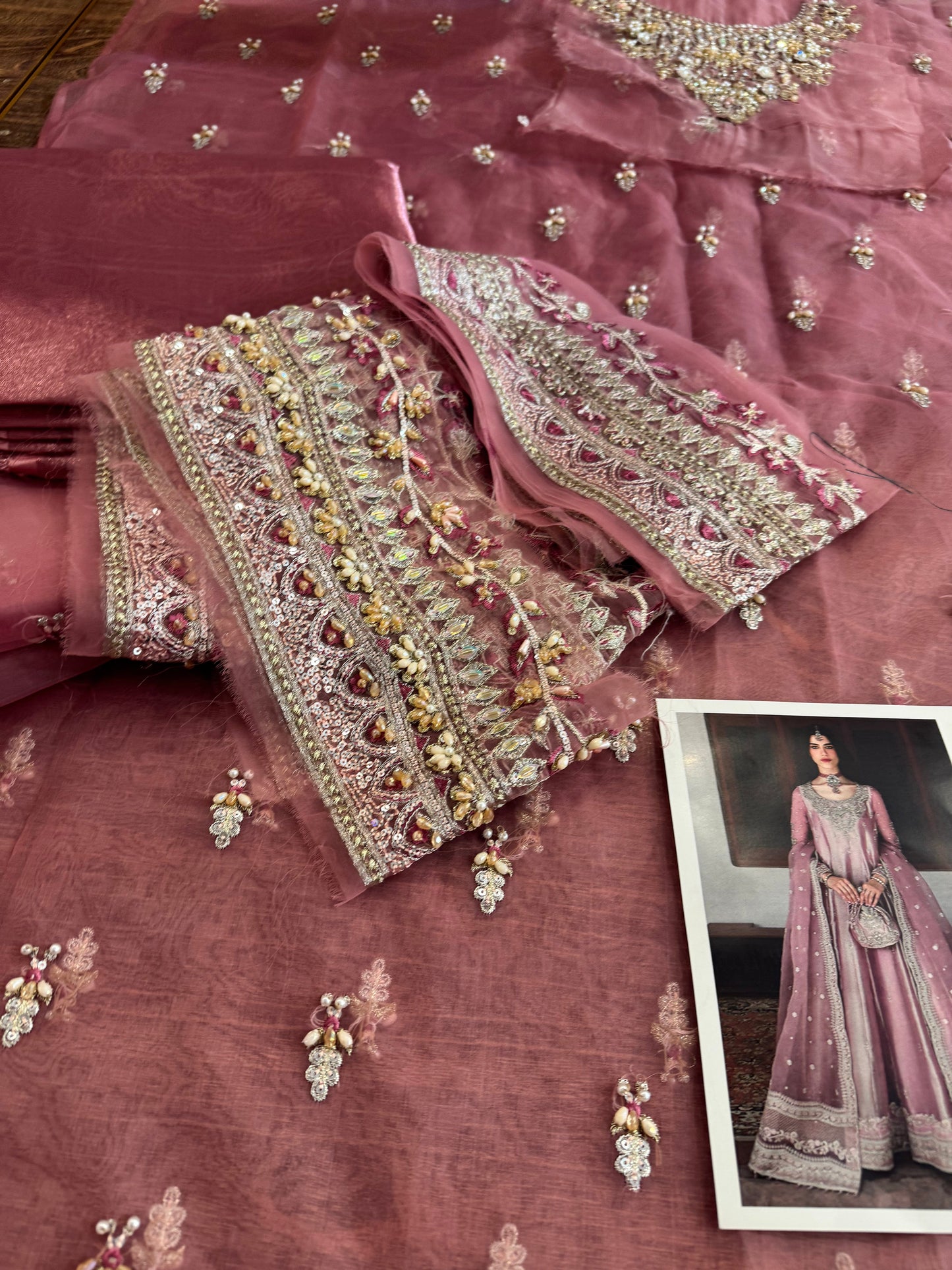Faiza saqlain pink wedding edition
