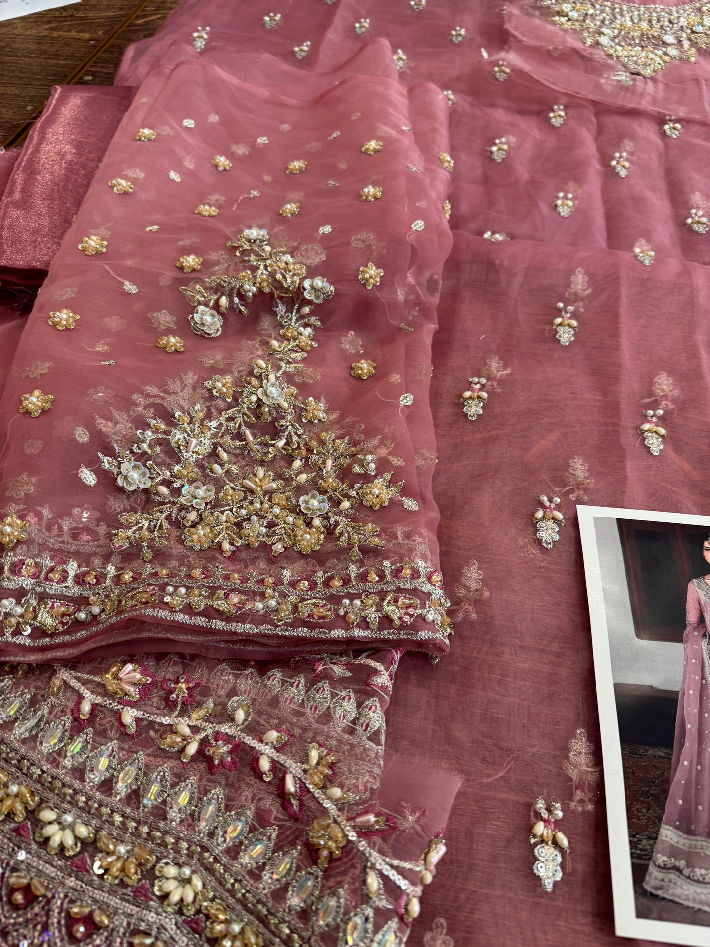 Faiza saqlain pink wedding edition
