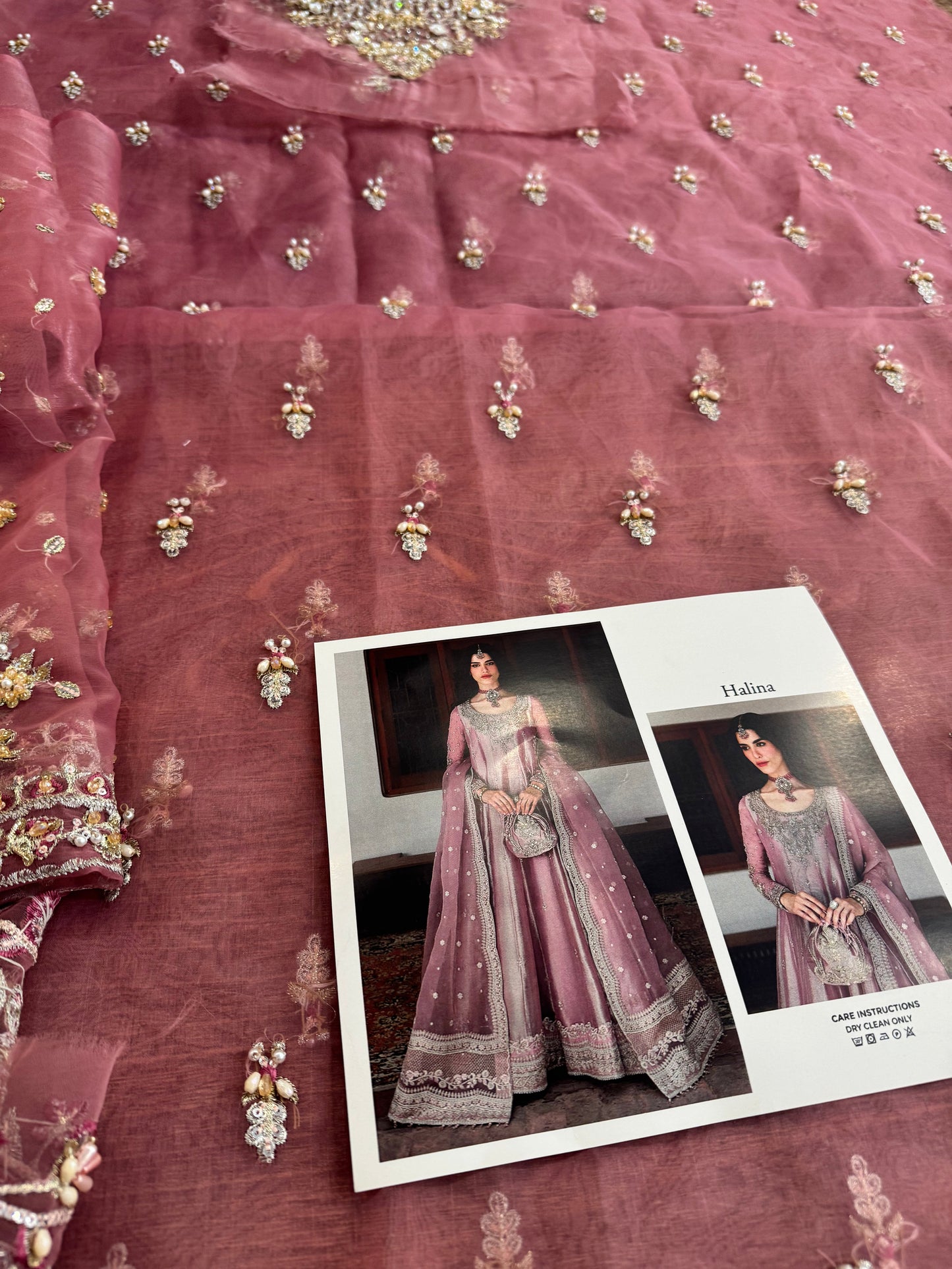 Faiza saqlain pink wedding edition