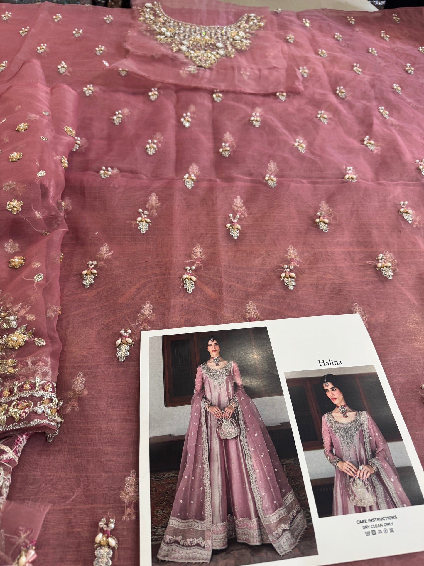 Faiza saqlain pink wedding edition