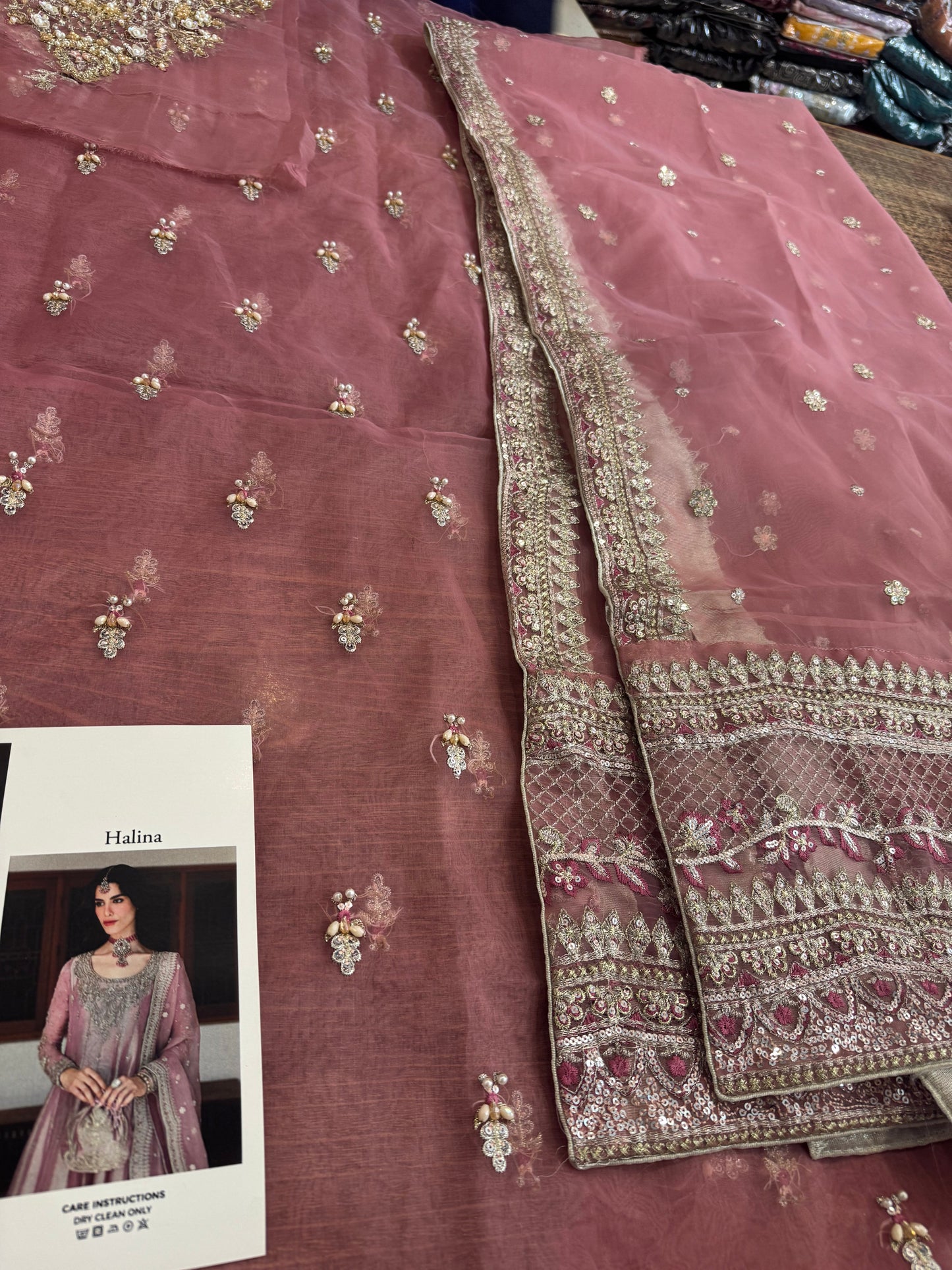 Faiza saqlain pink wedding edition