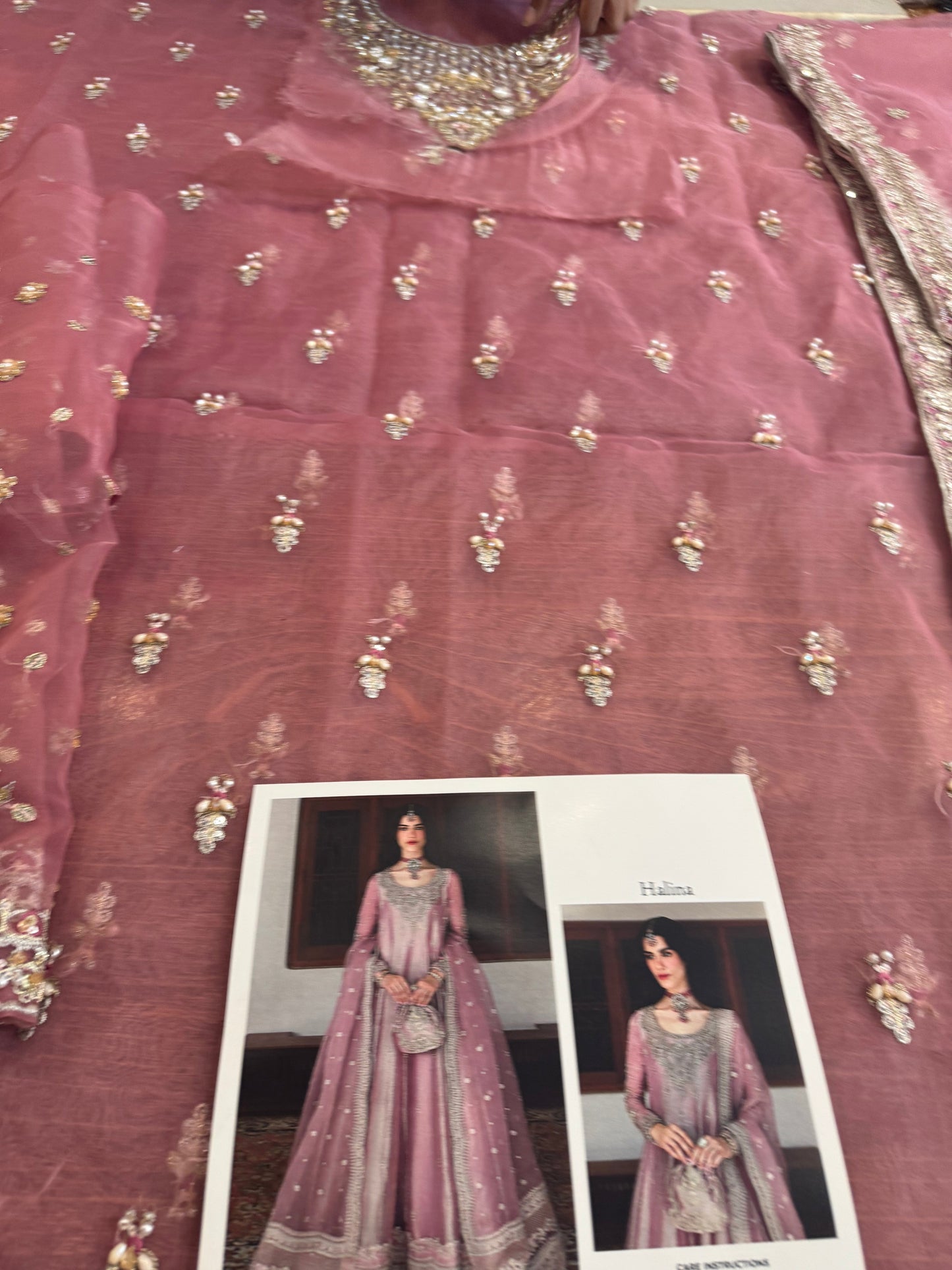 Faiza saqlain pink wedding edition