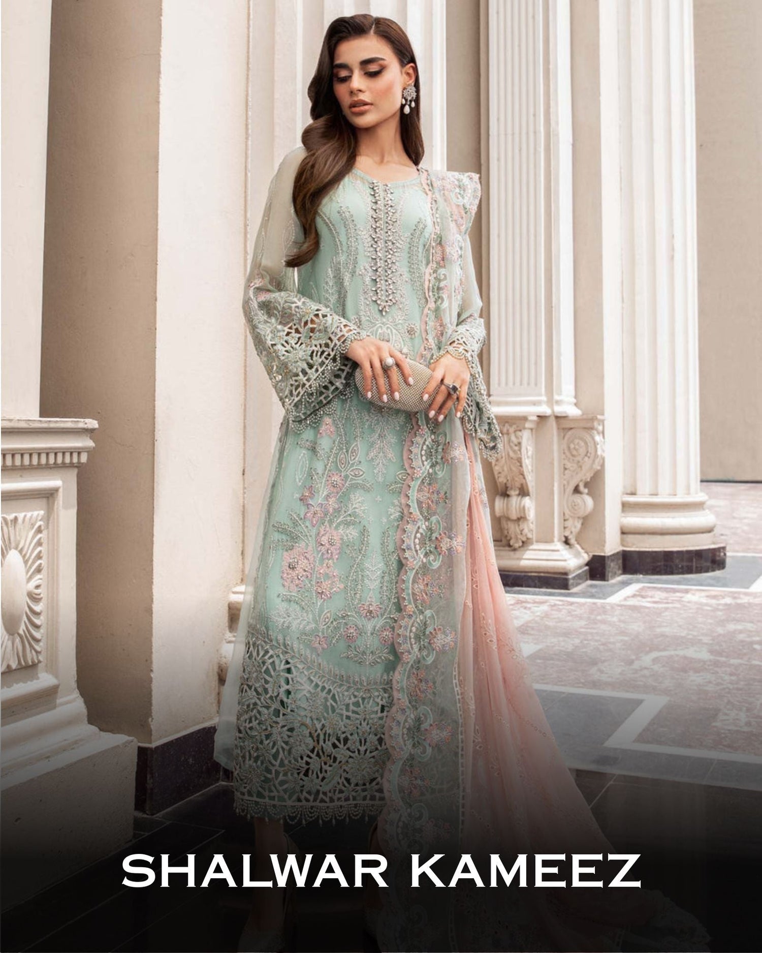 Womens Embroidered WOMEN'S FASHION WOMEN'S CLOTHING Women Weeding Collection Wedding Formals Wedding Collection 2023 Wedding Collection stitched Wedding Wear stitched Fabrics stitched stitching-7500 Pure Organza Premium Embroidered Collection 