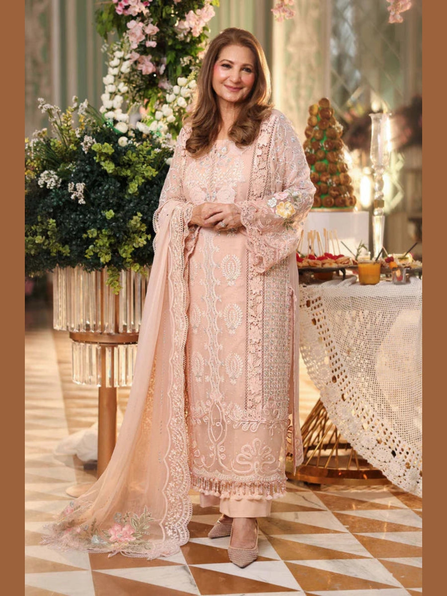 Womens Embroidered WOMEN'S FASHION WOMEN'S CLOTHING Women Weeding Collection Wedding Formals Wedding Collection 2023 Wedding Collection stitched Wedding Wear stitched Fabrics stitched stitching-7500 Pure Organza Premium Embroidered Collection 