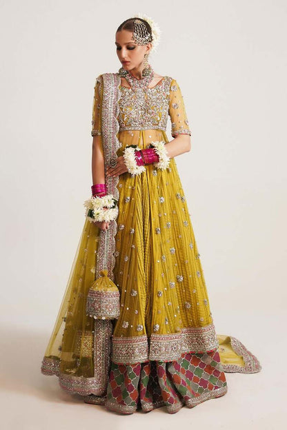 1007-C Hussain ReharPakistani Embroidered Wedding Stitched Dresses Collection-00P