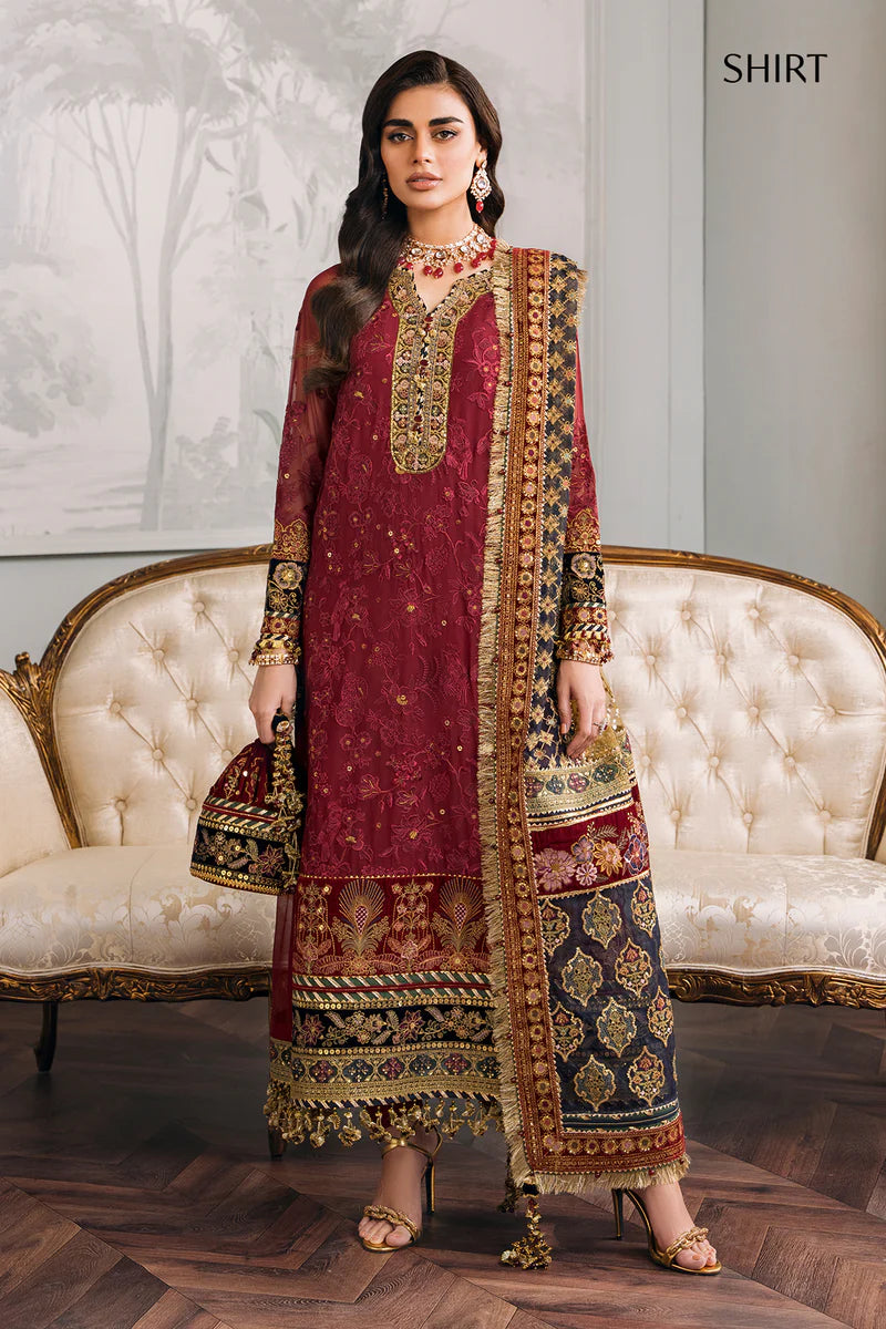 001-C Chantelle Elegant Baroque Pakistani Embroidered Wedding Stitched Dresses Collection-00P