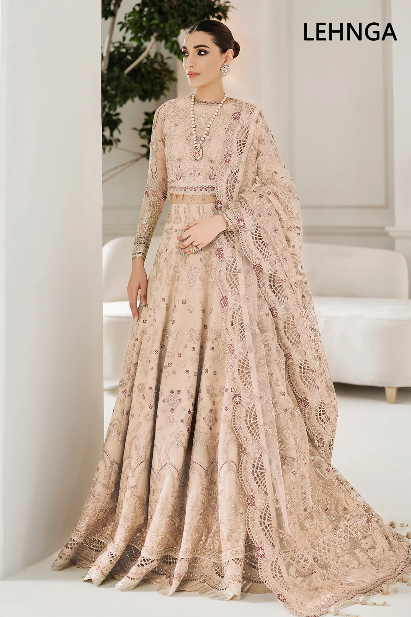 002-C Chantelle Elegant Baroque Pakistani Embroidered Wedding Stitched Dresses Collection-00P