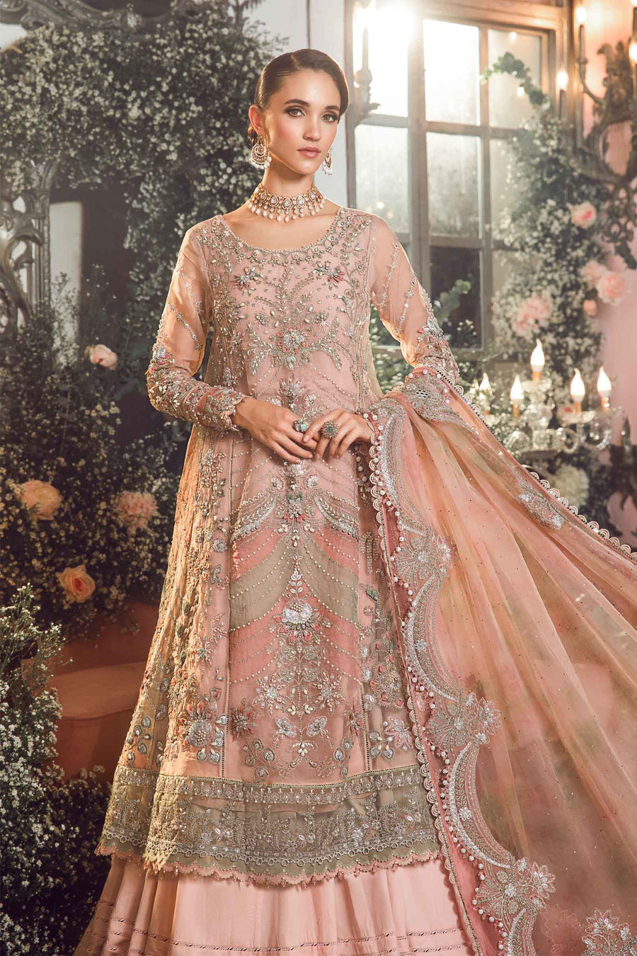 Wedding Wear BRIDAL Elegant Pakistani Embroidered Wedding Stitched Dresses Collection-00F