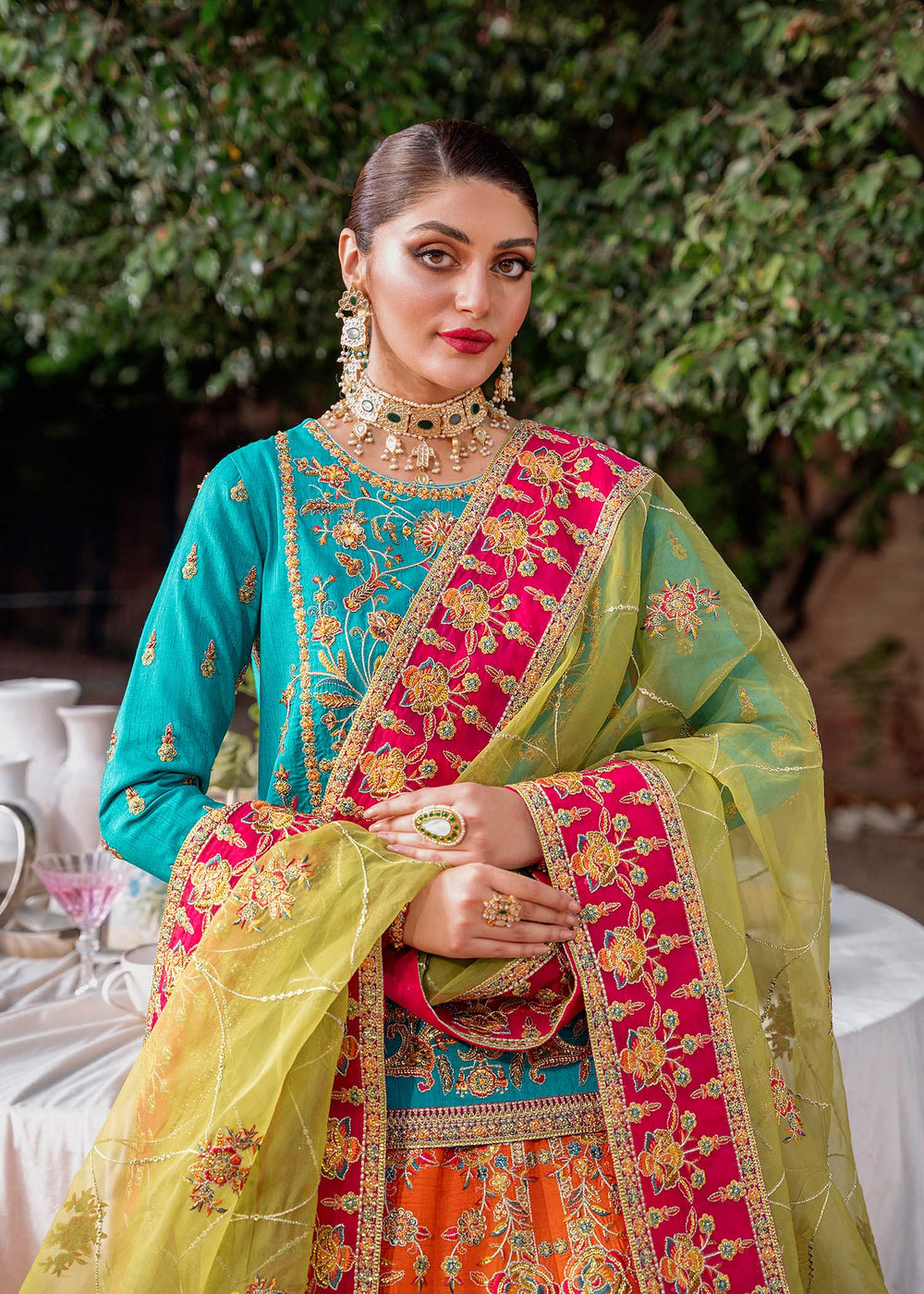 Maahru Elegant Pakistani Embroidered Wedding Stitched Dresses Collection 00W