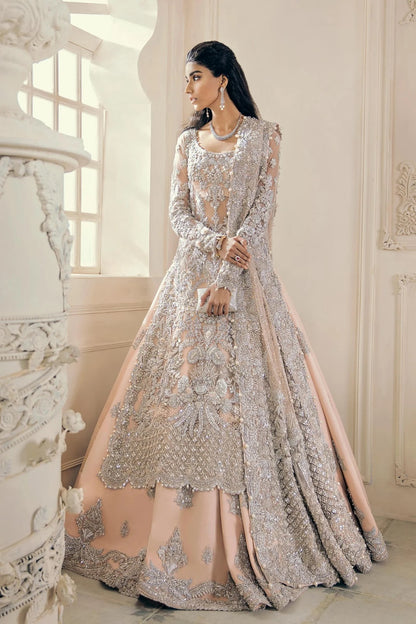 Womens Embroidered WOMEN'S FASHION WOMEN'S CLOTHING Women Weeding Collection Wedding Formals Wedding Collection 2023 Wedding Collection stitched Wedding Wear stitched Fabrics stitched stitching-7500 Pure Organza Premium Embroidered Collection Pink Party Wear Pakistani Designer Dress organza-product Organza Collection Organza non-discounted New Arrivals new Maria.B Womens Wear 