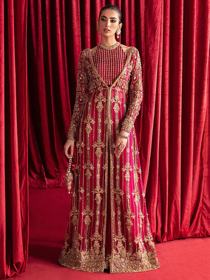 Mehrunissa KM Elegant Pakistani Embroidered Bridal Wedding Stitched Dresses Collection 00F