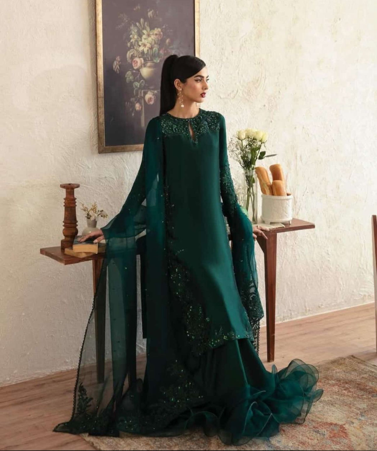 Green lehenga