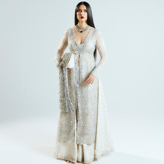 Hussain rehar white premium wedding edition