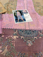 Pink Embroidered