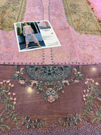 Pink Embroidered