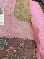 Pink Embroidered
