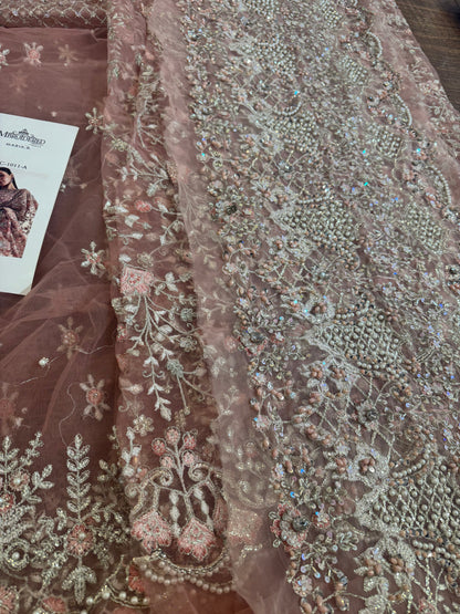 Coture pink saree