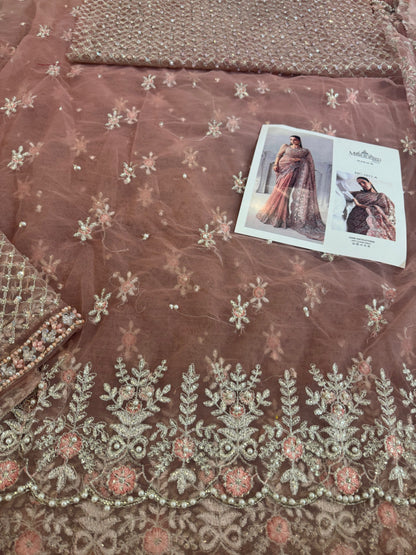 Coture pink saree
