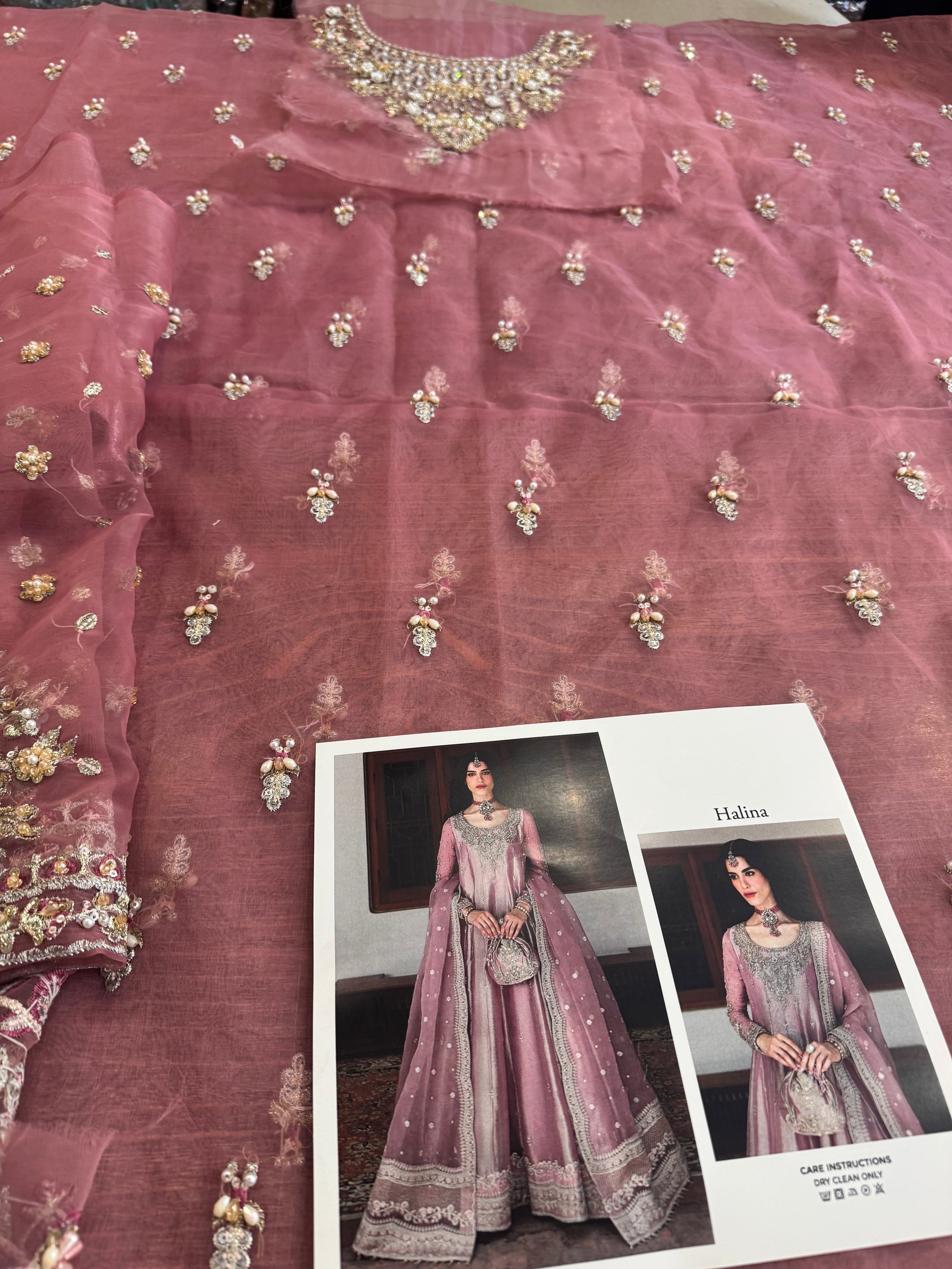 Faiza saqlain pink wedding edition
